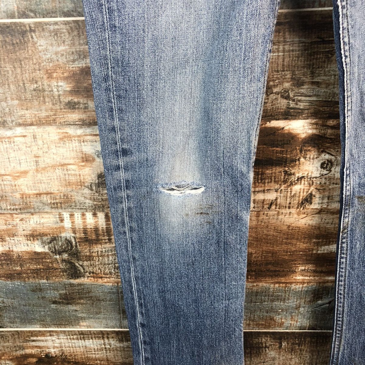 Levi's Levis Blue Distressed Denim Pants #A2076 Size US 29 - 9 Thumbnail