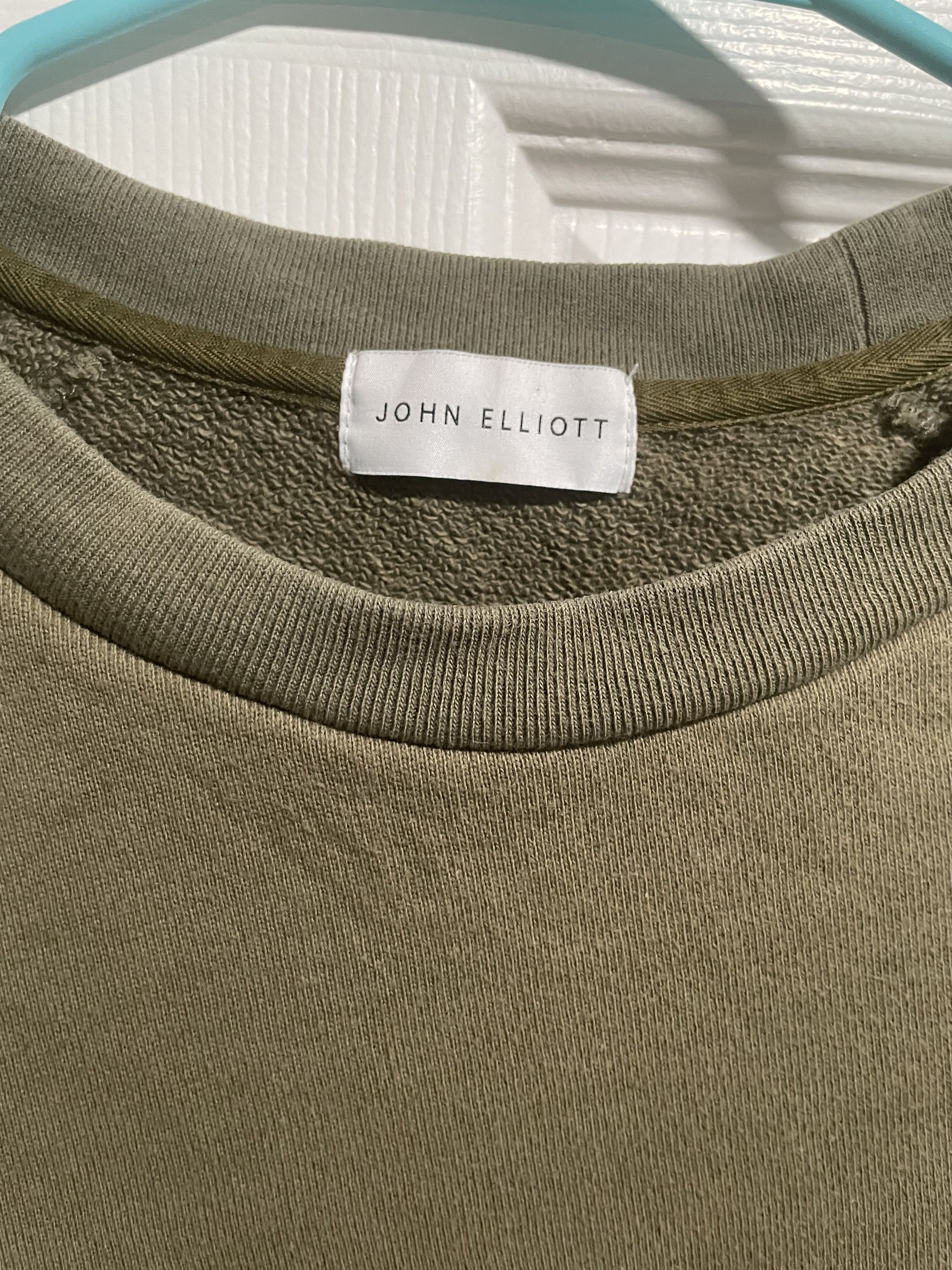 John Elliott Olive Crewneck Size US M / EU 48-50 / 2 - 2 Thumbnail