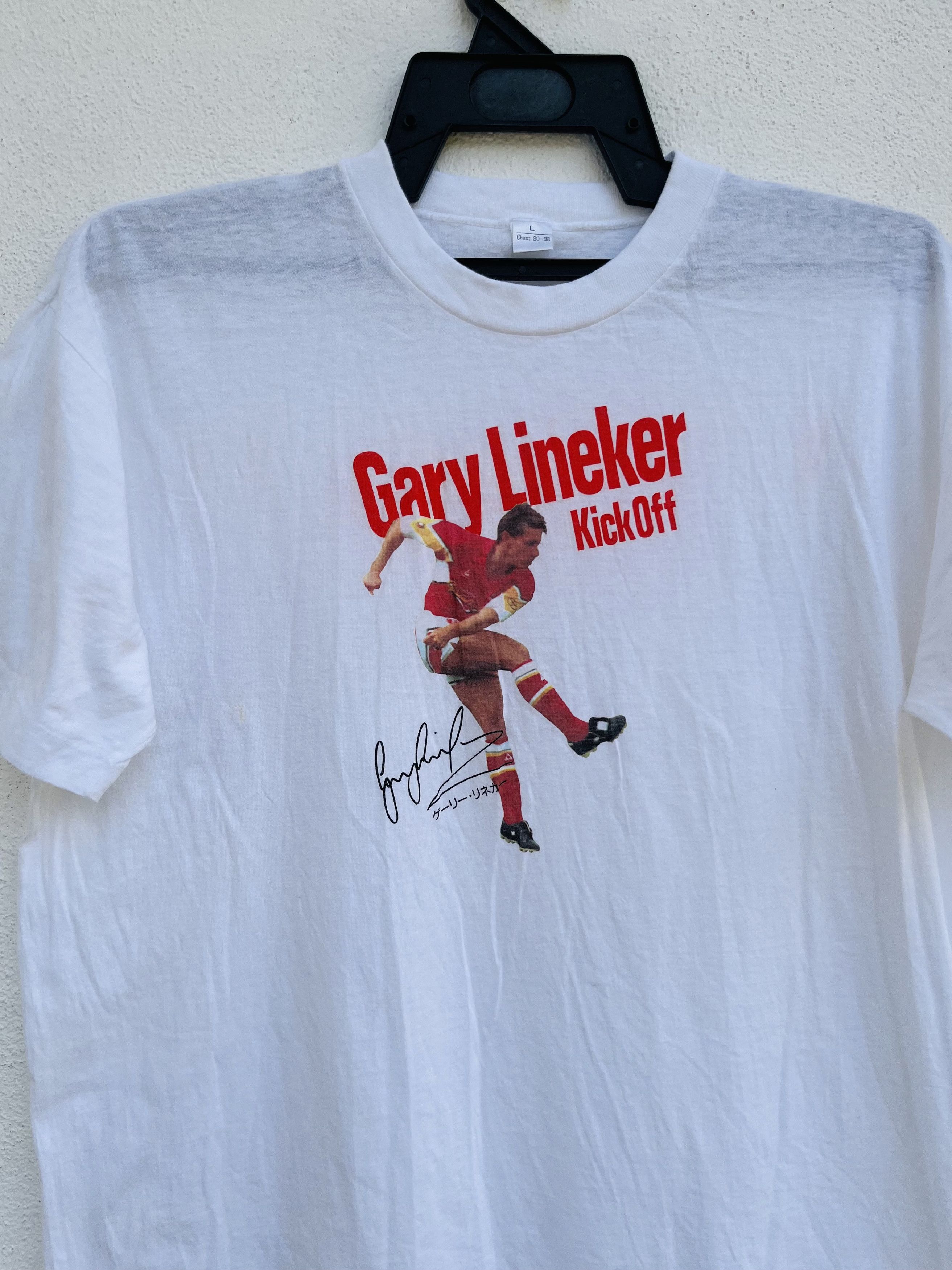 Japanese Brand × Vintage Vintage Gary Linker Kick Off Professional Football Shirt Size US M / EU 48-50 / 2 - 3 Thumbnail