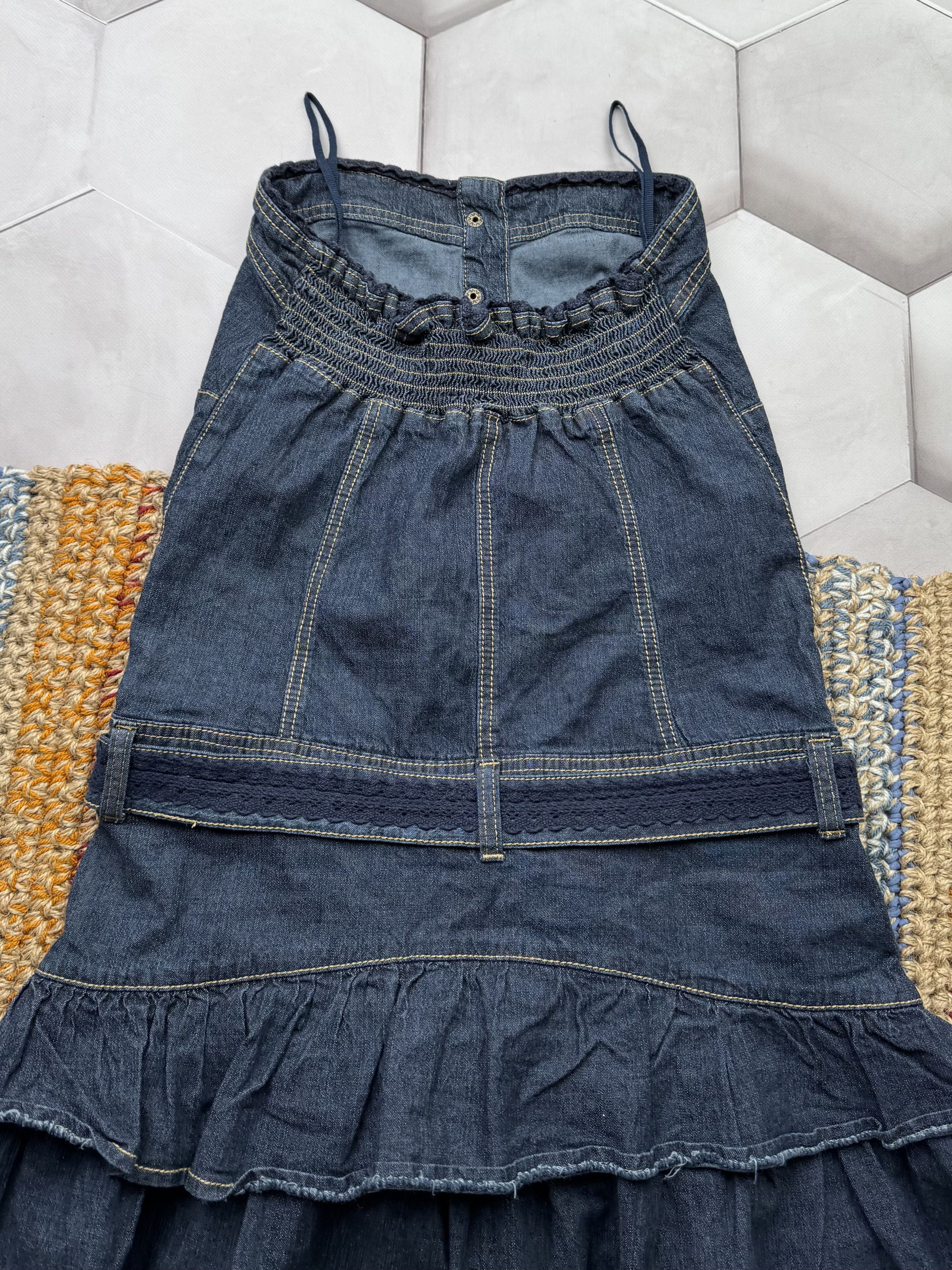 Vintage Vintage Mini Denim Dress Size S / US 4 / IT 40 - 6 Thumbnail