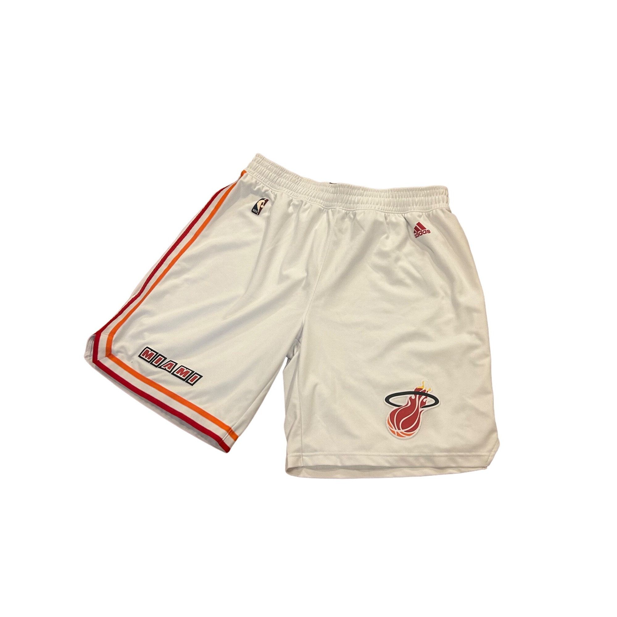 Adidas Adidas Miami Heat NBA Authentic Home Throwback White Basketb Size US 36 / EU 52 - 4 Thumbnail