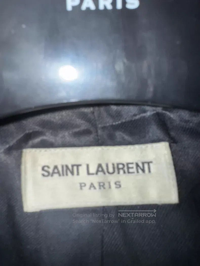 Saint Laurent Paris Saint Laurent Paris Motorcycle Zipper Cracked Leather Jack Size US M / EU 48-50 / 2 - 3 Thumbnail