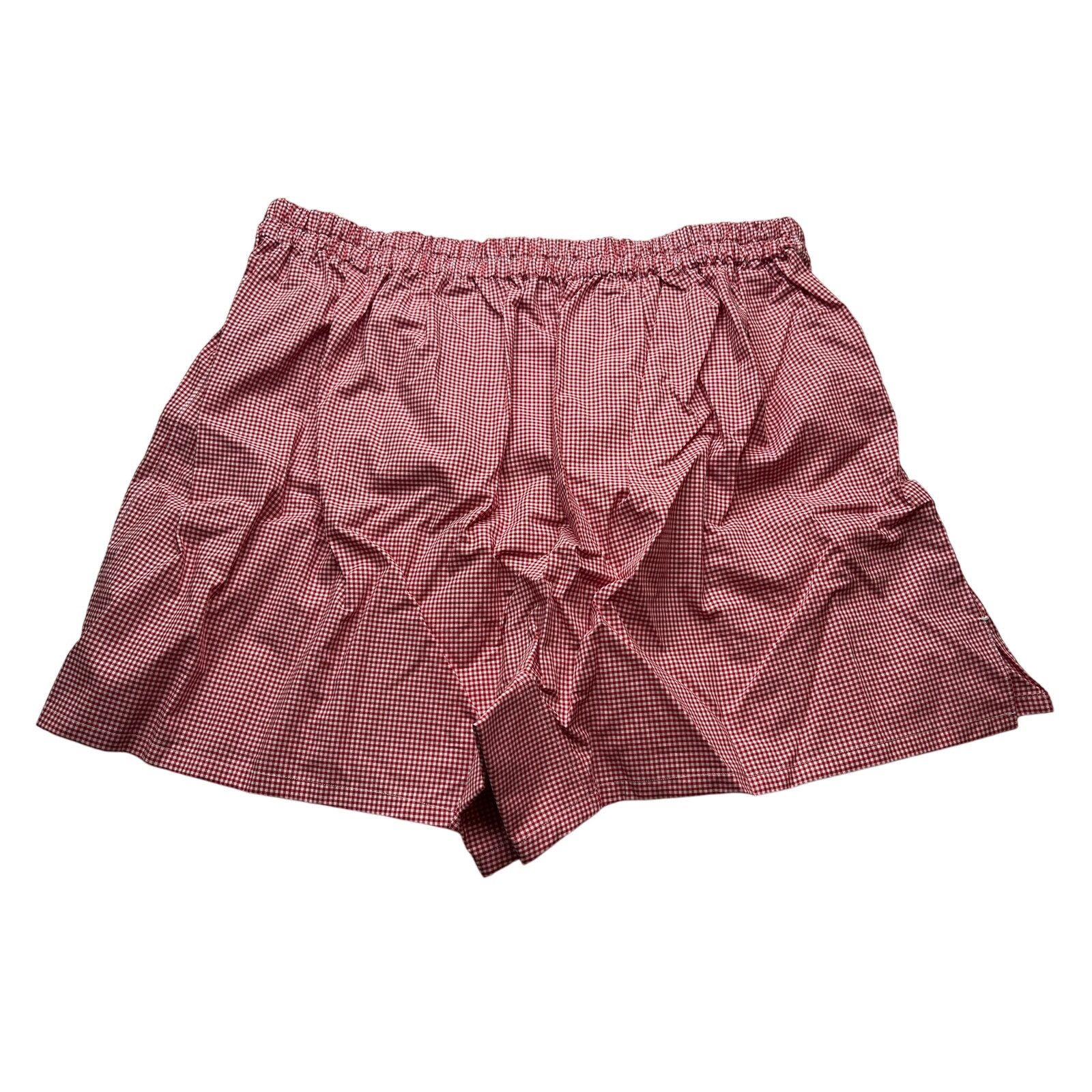 Isaia 10-10 ISAIA Men's Underwear Boxers Red Large Size 40 - 2 Thumbnail