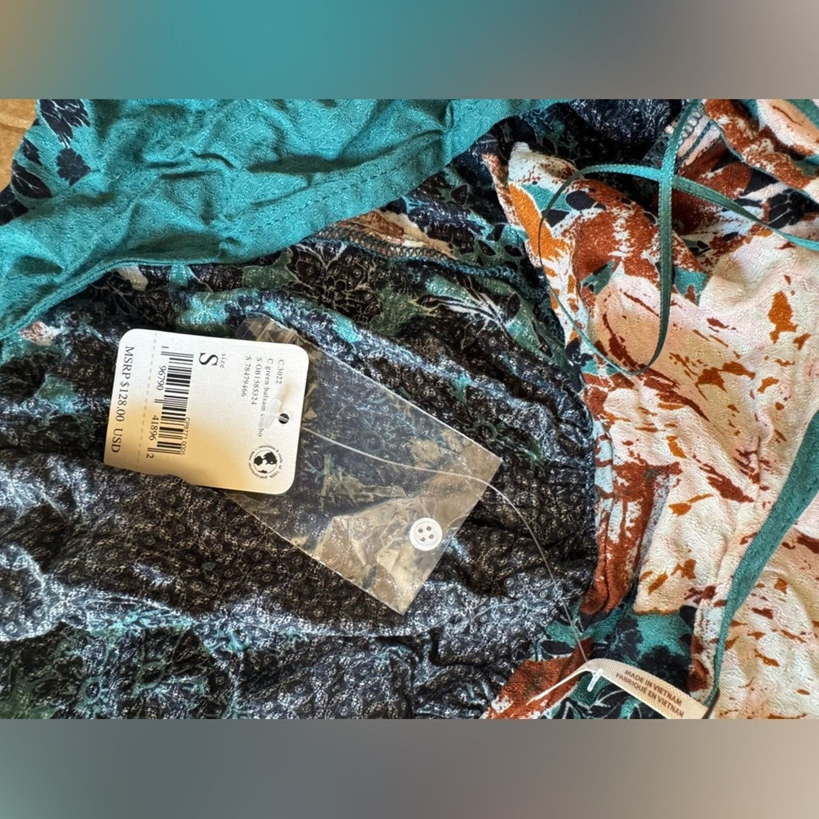Free People 🎉LAST‎ PIECE🎉 Free People Mikayla Printed Tunic Green Size M / US 6-8 / IT 42-44 - 8 Thumbnail