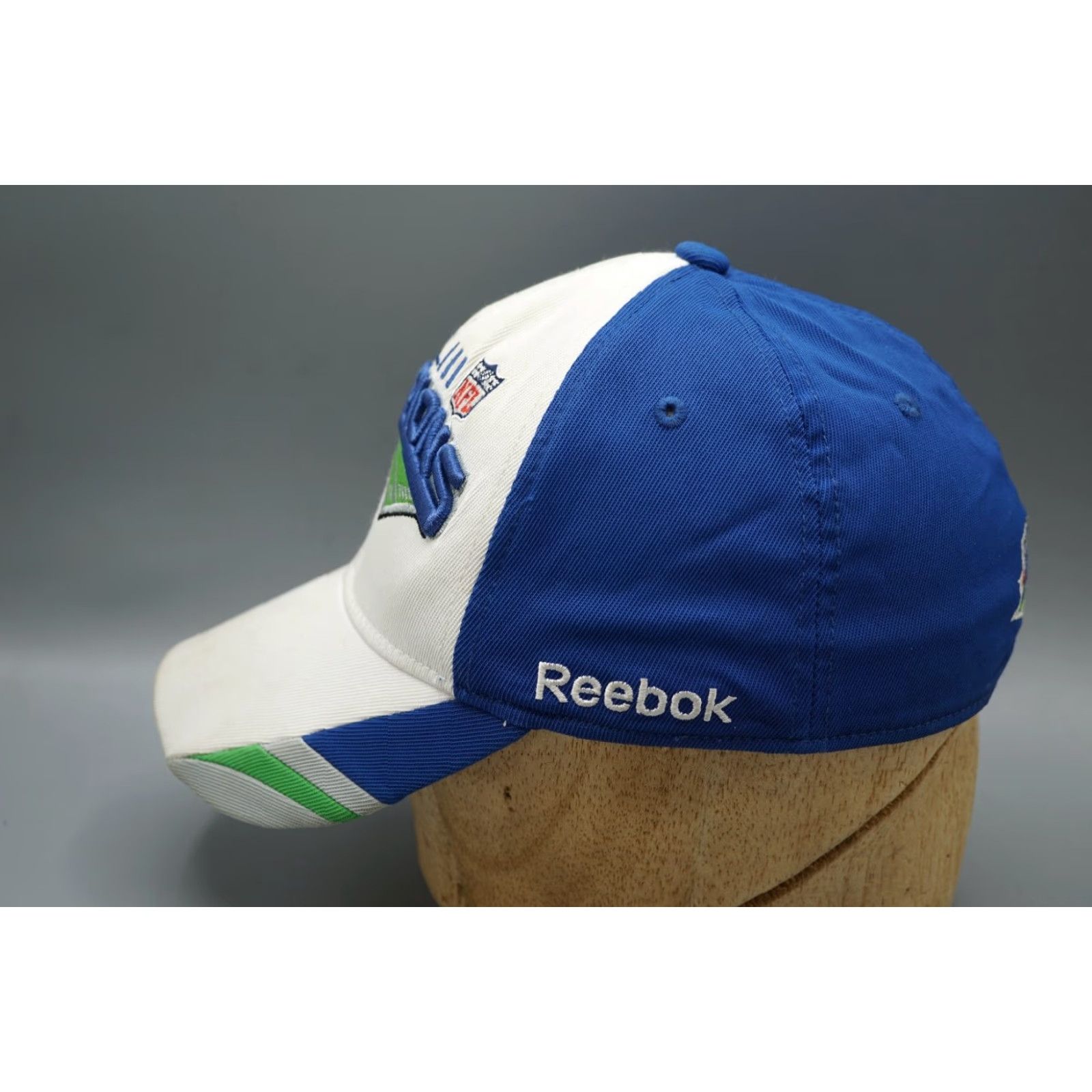 Reebok Pittsburgh Steelers Reebok Hat Men's OSFA Blue White Multicolor Cap NFL Onfield XLIII Champions 2009 NFL Size ONE SIZE - 3 Thumbnail