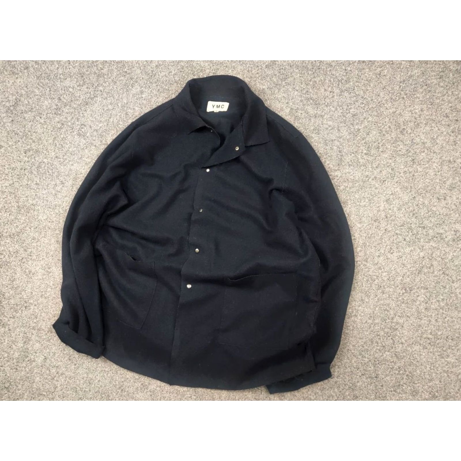 YMC YMC You Must Create Design Jacket Women XL Navy Blue Wool Overshot Overiszed All Seasons Fall Spring Summer Size XL / US 12-14 / IT 48-50 - 5 Thumbnail