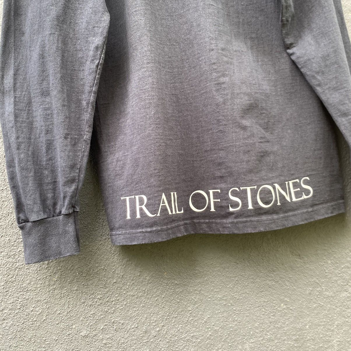 Band Tees Thrashed Faded Vintage Y2K Silver Side Trail Of Stones Tee Size US L / EU 52-54 / 3 - 4 Thumbnail