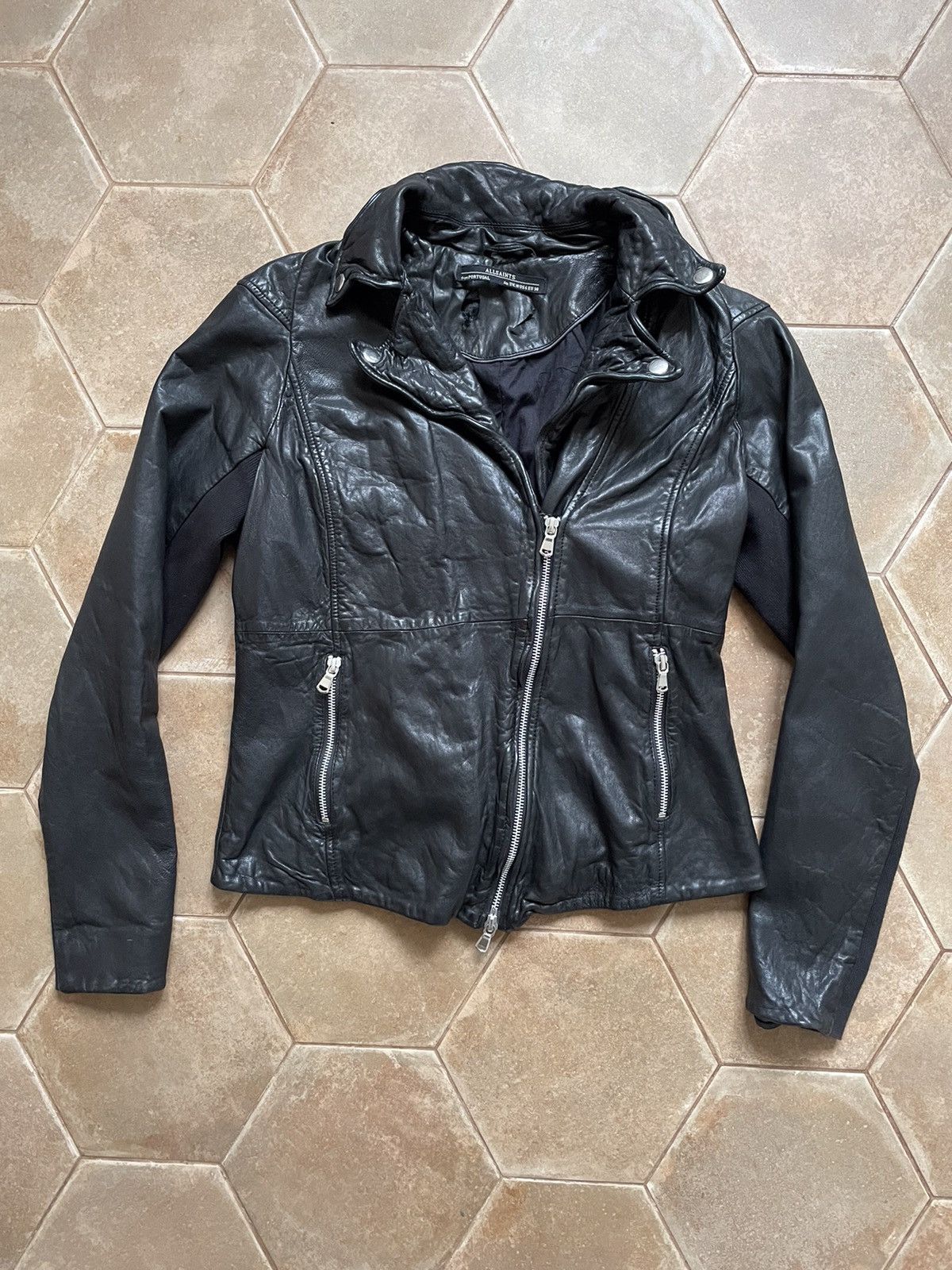 ALL SAINTS LEATHER JACKET BIKER