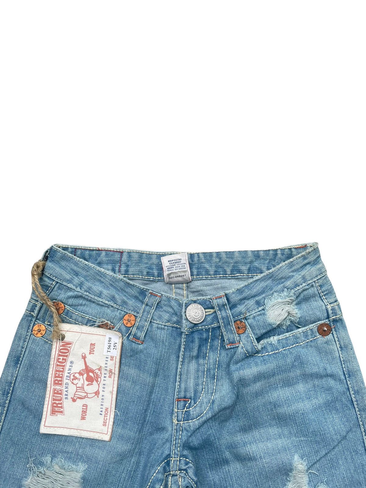 True Religion True Religion Joey Big T Distresed Denim Size 27" / US 4 / IT 40 - 4 Thumbnail