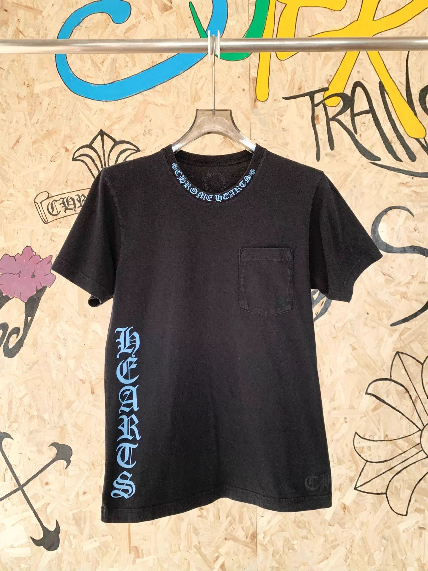 Chrome Hearts Chrome Hearts Black Side Blue Sanskrit M Tee Size US M / EU 48-50 / 2 - 1 Thumbnail