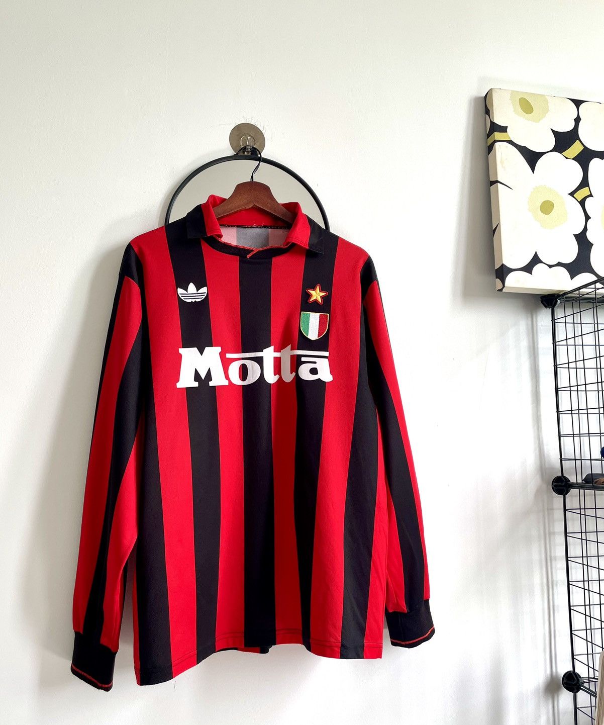 Adidas Soccer Jersey Vintage Rare Vintage Adidas 92 93 Ac Milan Home Jersey Grailed