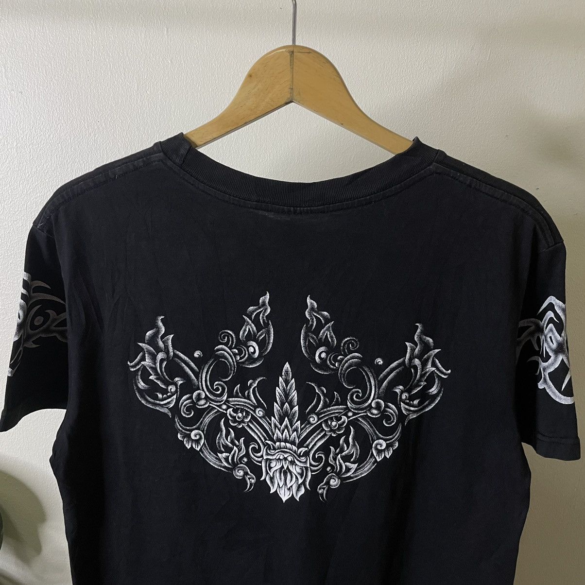 If Six Was Nine Vintage Y2K Affliction Cyber Gothic Punk Grunge T Shirt Size US M / EU 48-50 / 2 - 7 Thumbnail