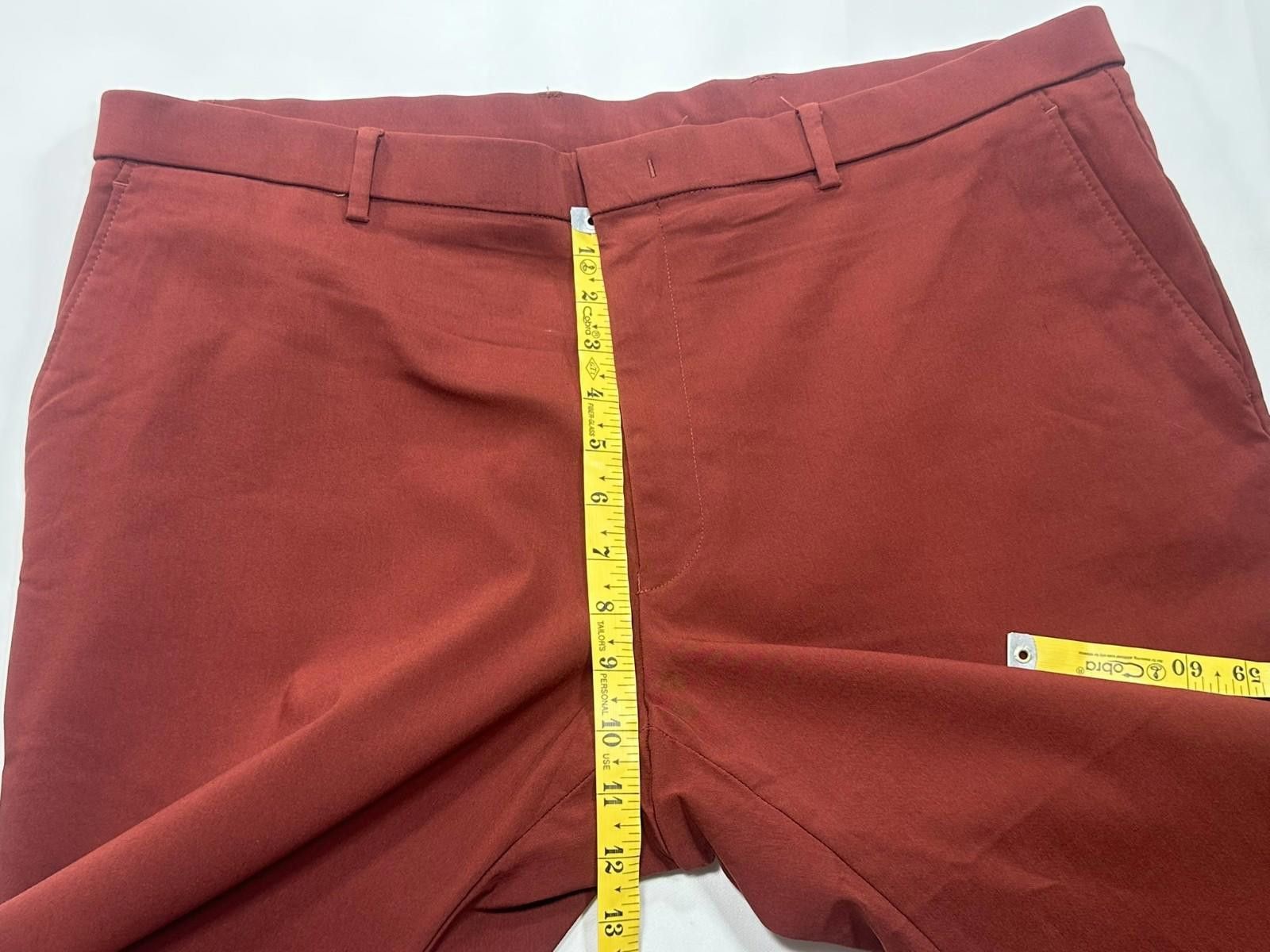 Tommy Hilfiger Tommy Hilfiger Flat Front Straight Leg Chinos Red Mens 42/30 Size US 42 / EU 58 - 4 Thumbnail