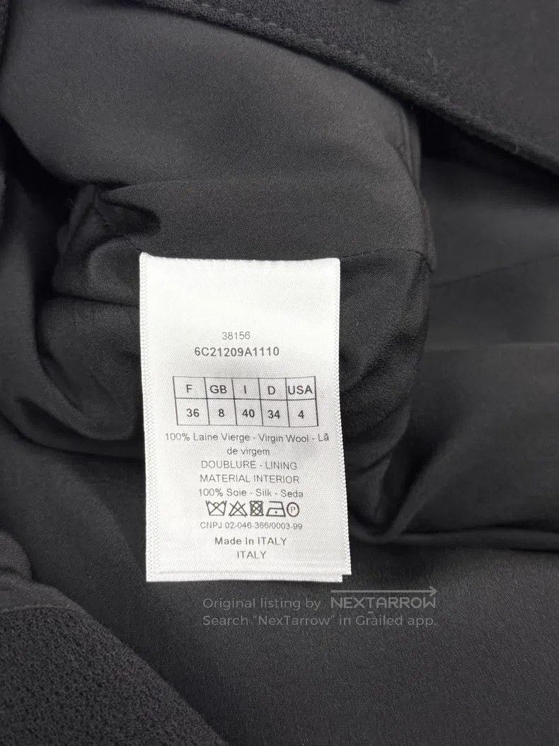 Dior Dior Black woollen dress jacket Size XS / US 0-2 / IT 36-38 - 4 Thumbnail