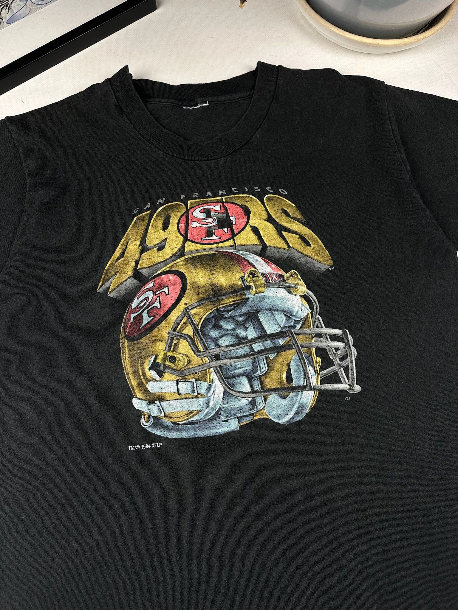 Vintage Vintage 90s San Francisco 49ers Football NFL T-shirt Size US M / EU 48-50 / 2 - 2 Thumbnail