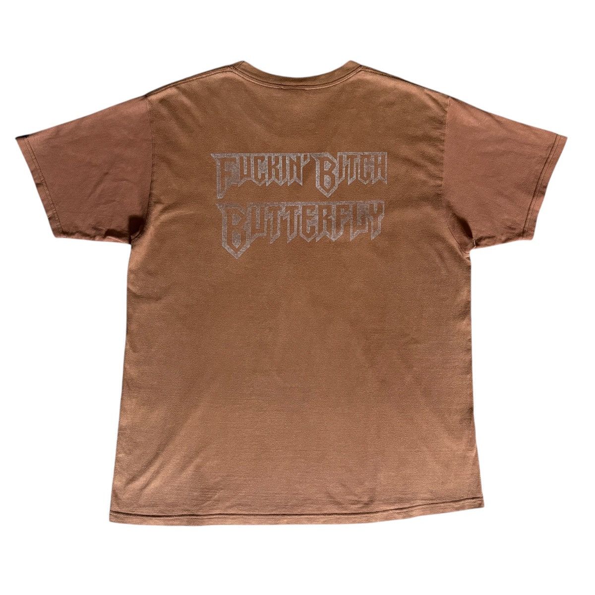 Vintage Vintage 90s Magnum Force Butterfly Fuck Skateboard T-Shirt Size US L / EU 52-54 / 3 - 2 Thumbnail
