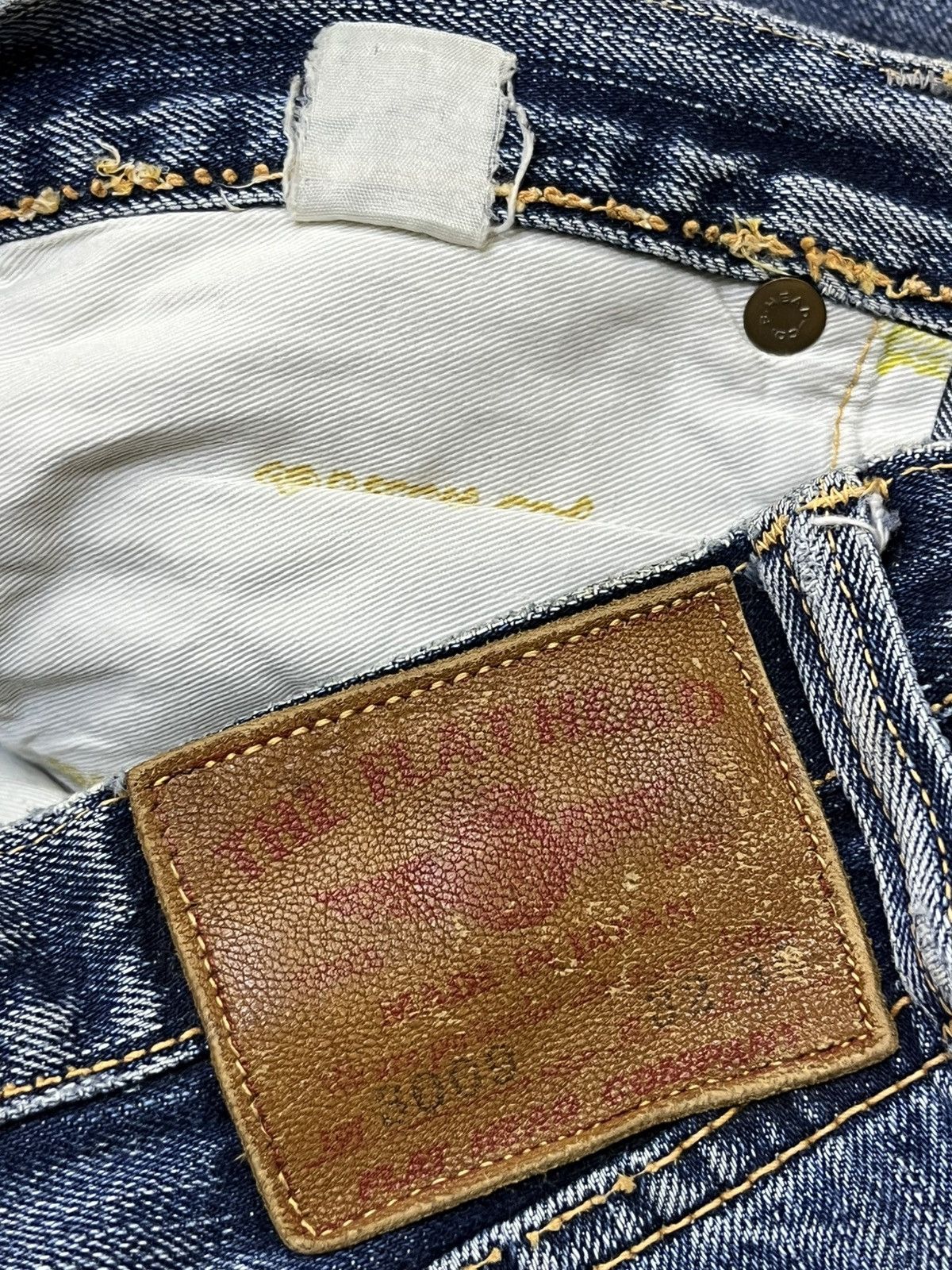 The Flat Head Sick🔥Japanese denim THE FLAT HEAD distressed selvedge jeans Size US 30 / EU 46 - 23 Thumbnail