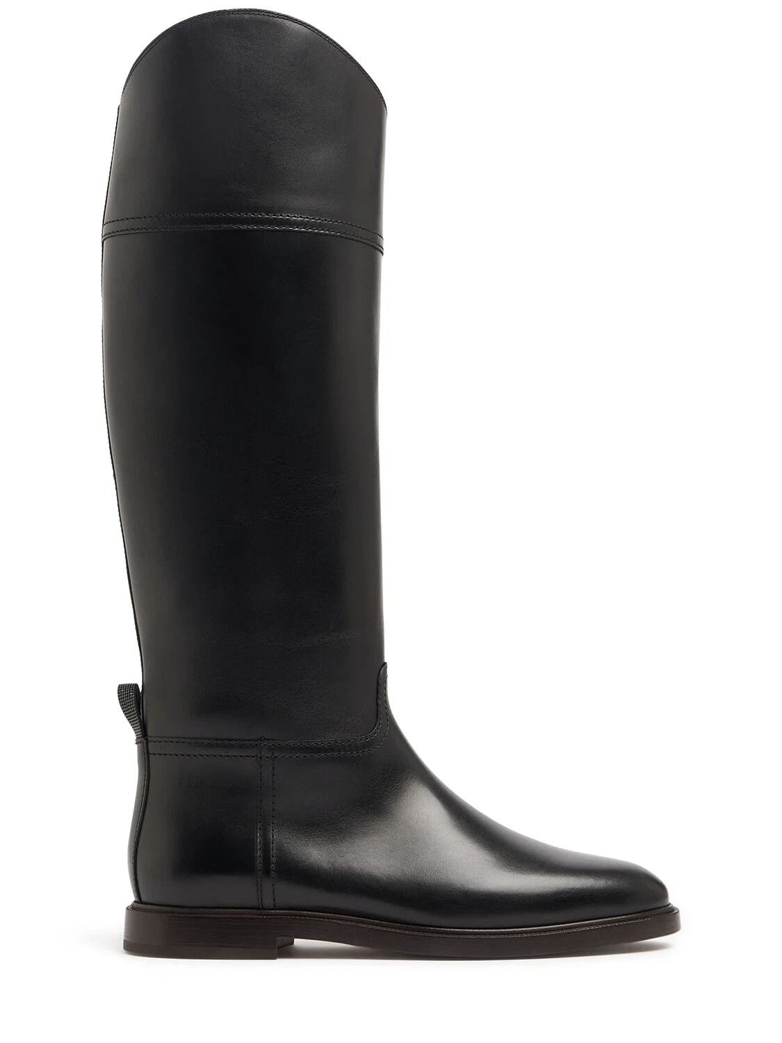BRUNELLO CUCINELLI $2300 Black Leather Boots New/Auth