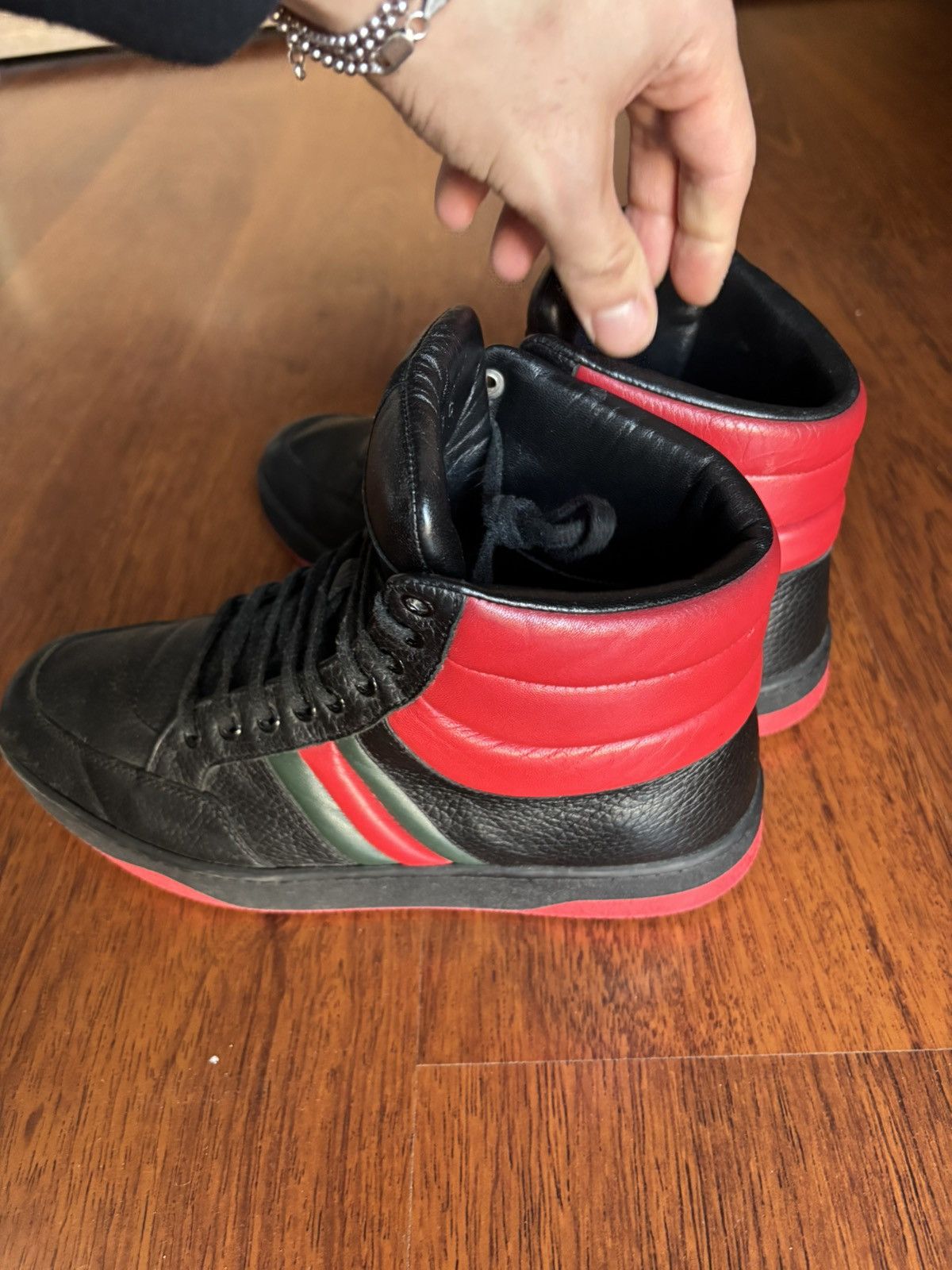 Gucci Gucci Praga Karibu leather sneakers Size US 9.5 / EU 42-43 - 4 Thumbnail