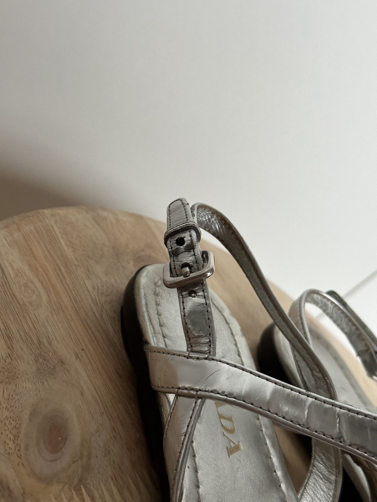 Designer × Prada Prada metal logo sandals Size US 6.5 / IT 36.5 - 8 Thumbnail
