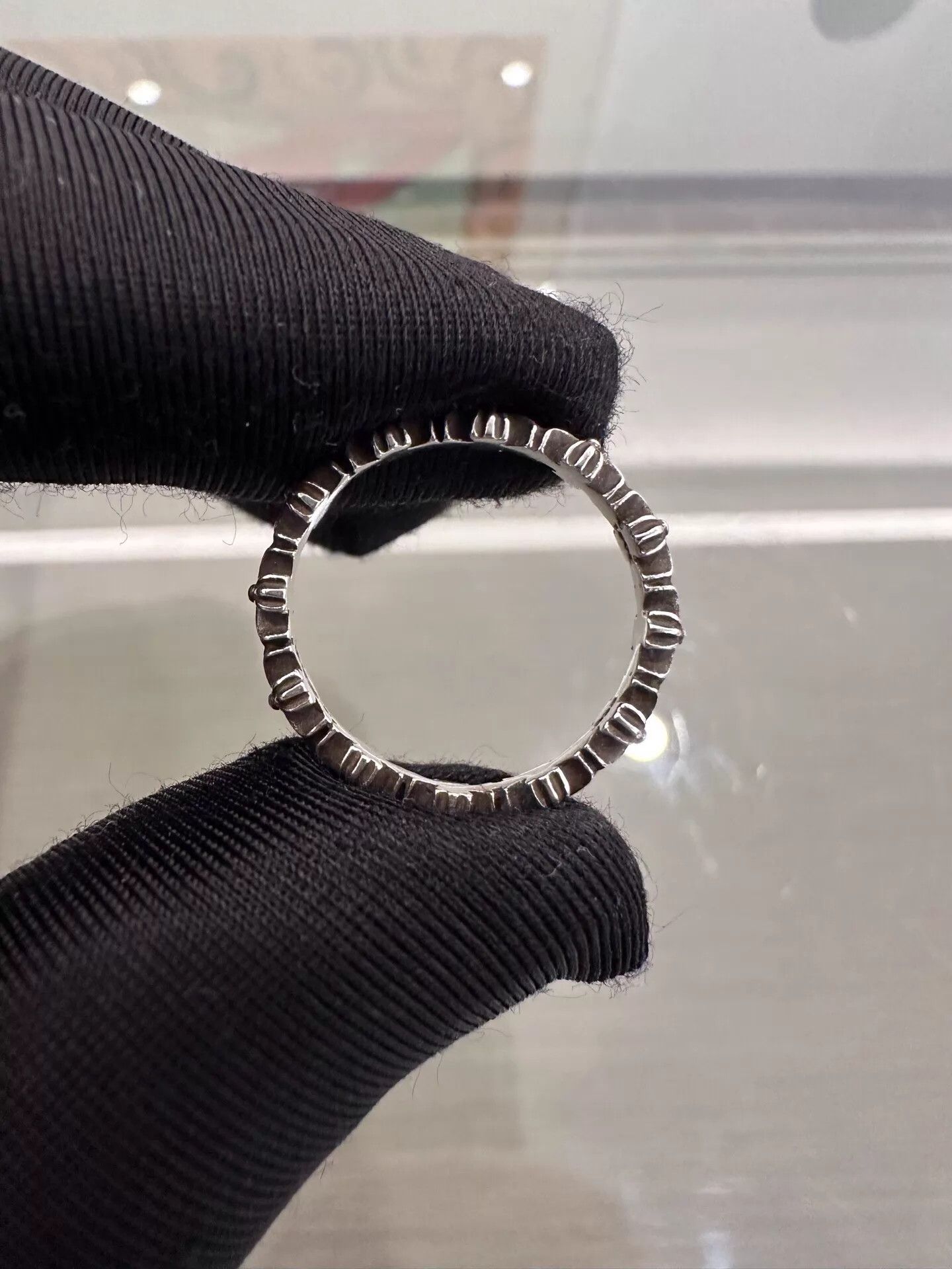 Chrome Hearts Chrome Hearts Tinye 925 Silver Cross Print Ring US7 Size ONE SIZE - 4 Thumbnail