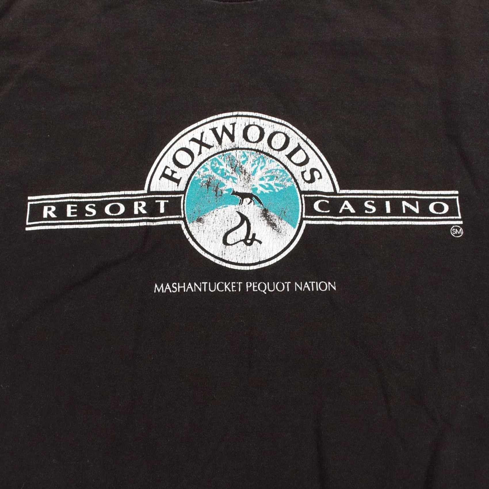 Lee VINTAGE Foxwoods Resort Casino t-shirt 2XL tag 90s USA Made Lee Gambling Poker Mens Size US XXL / EU 58 / 5 - 3 Thumbnail