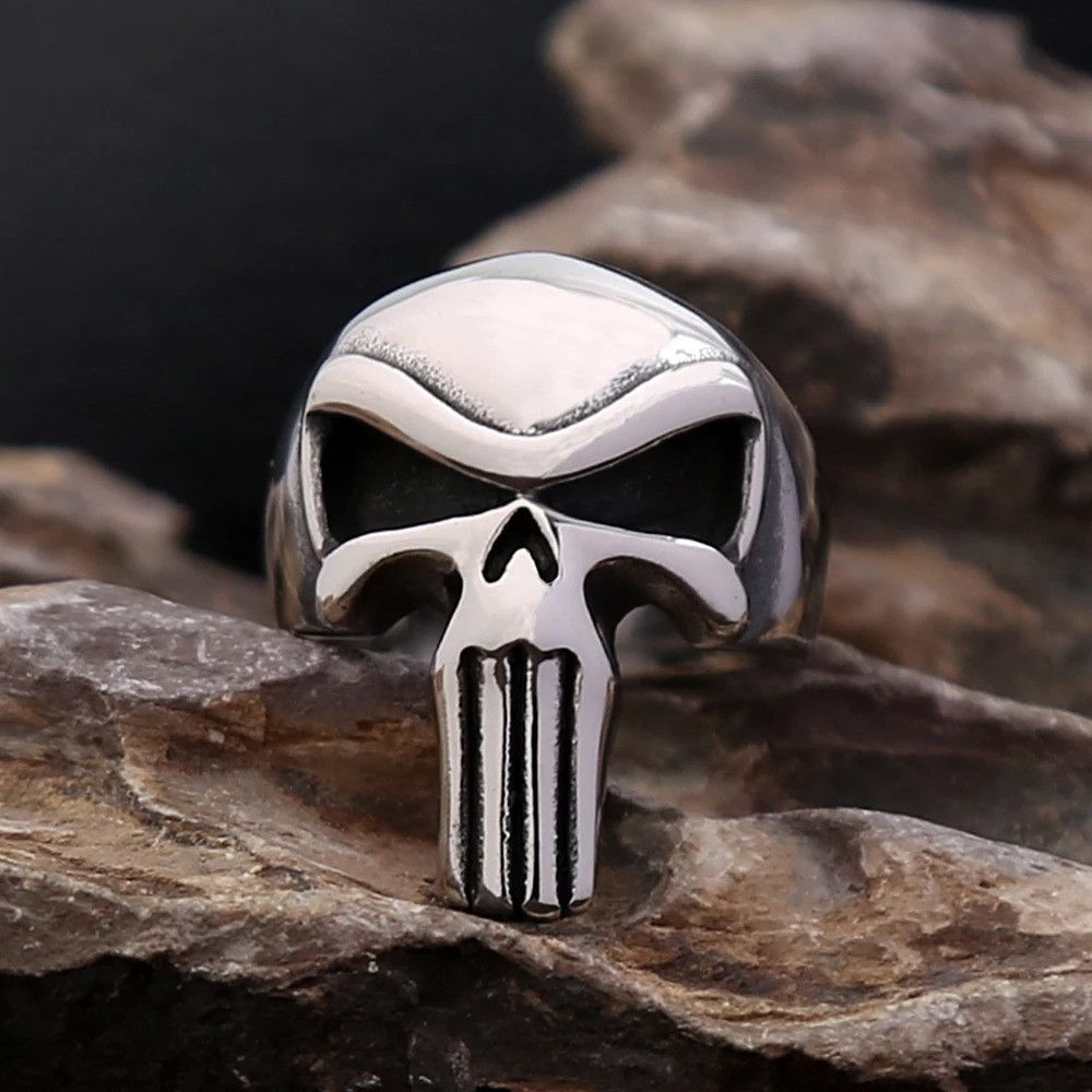 Other Stainless Steel Skull Ring Size ONE SIZE - 5 Thumbnail