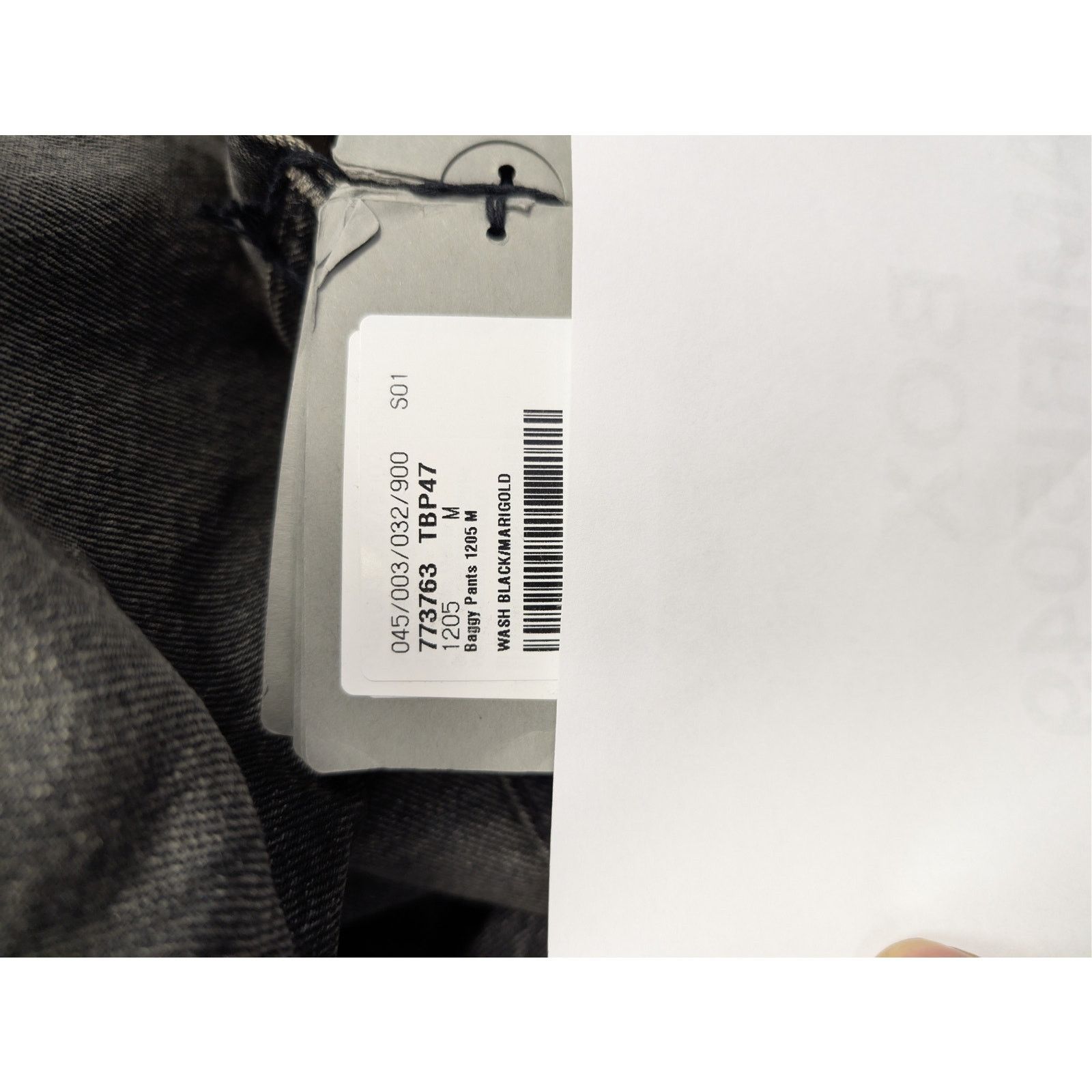 Balenciaga o1rshd1 Baggy Denim Pants in Wash Black / Marigold Size US 32 / EU 48 - 23 Thumbnail