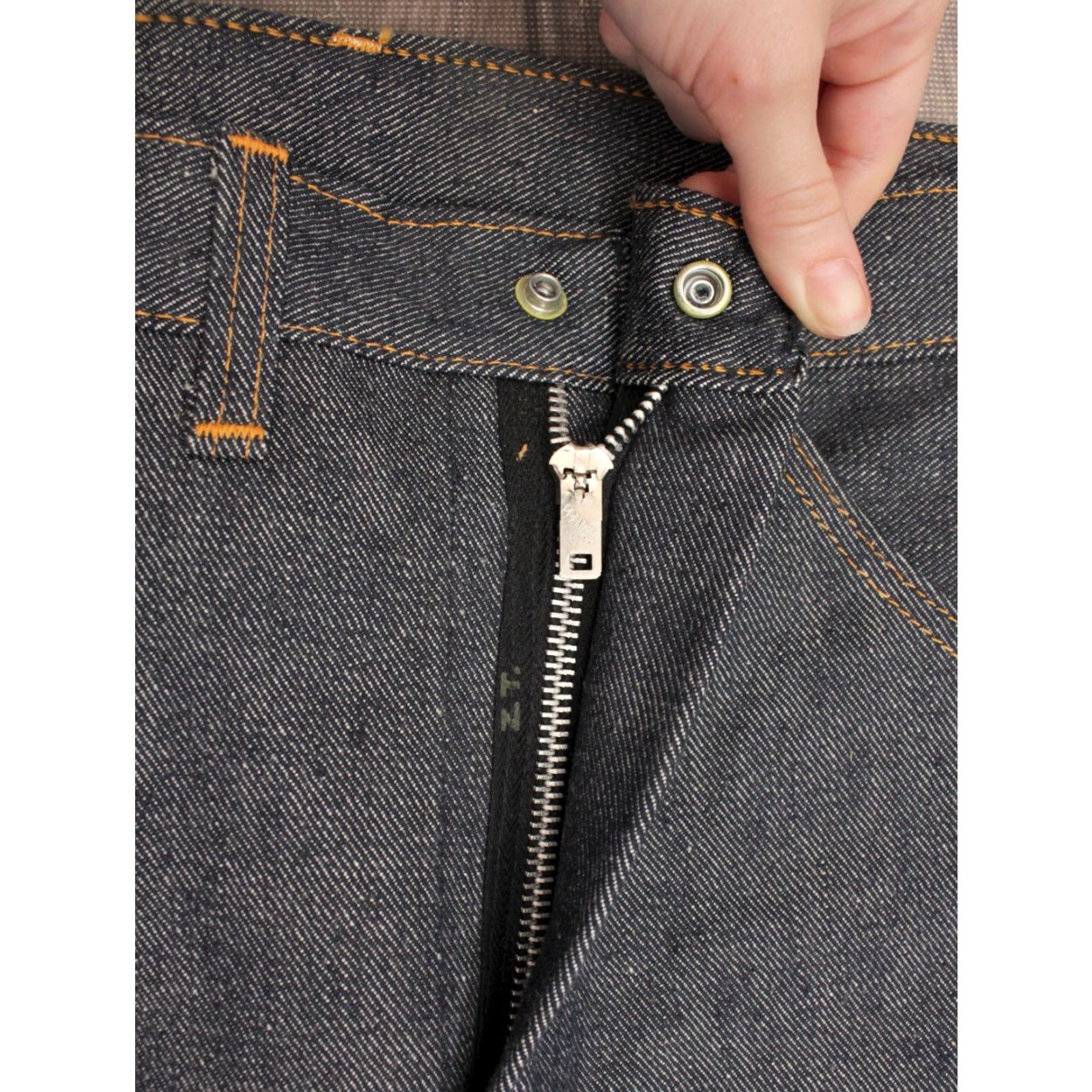 Vintage VTG 1960s NOS Denim Jeans Sz 26x29 Blue 60s Cotton Shirt? Size US 26 / EU 42 - 7 Thumbnail