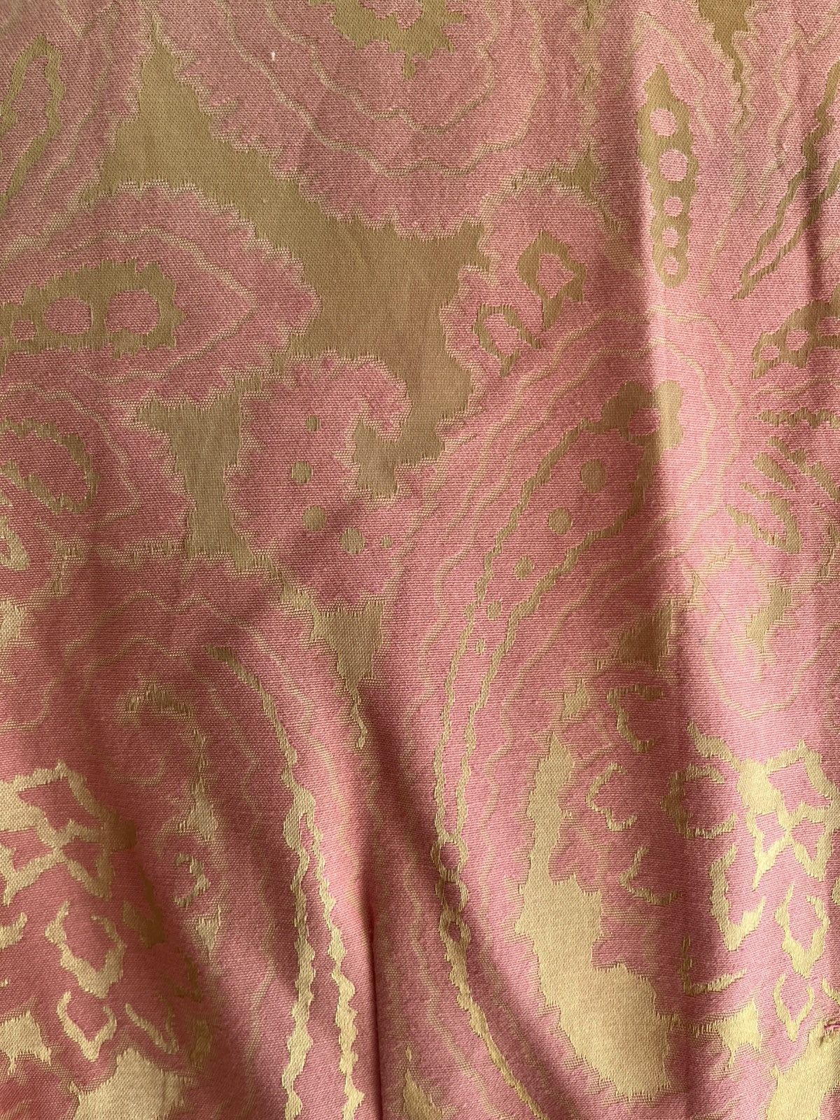 Vintage Vintage 60s Pink Gold Brocade Coat Dress Size S / US 4 / IT 40 - 4 Thumbnail