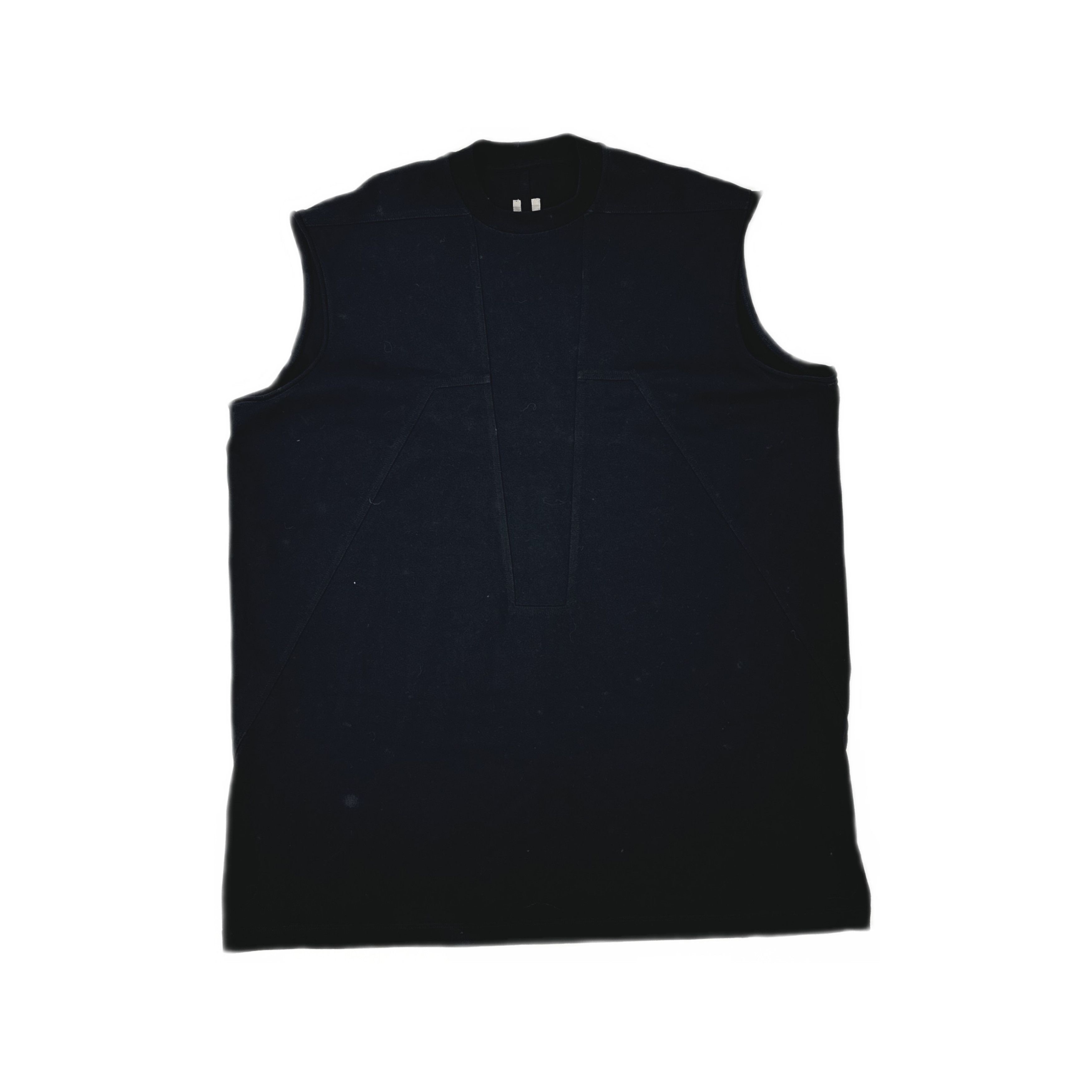 Rick Owens Rick Owens Black Cotton Sleeveless T-Shirt XL Size US XL / EU 56 / 4 - 1 Thumbnail