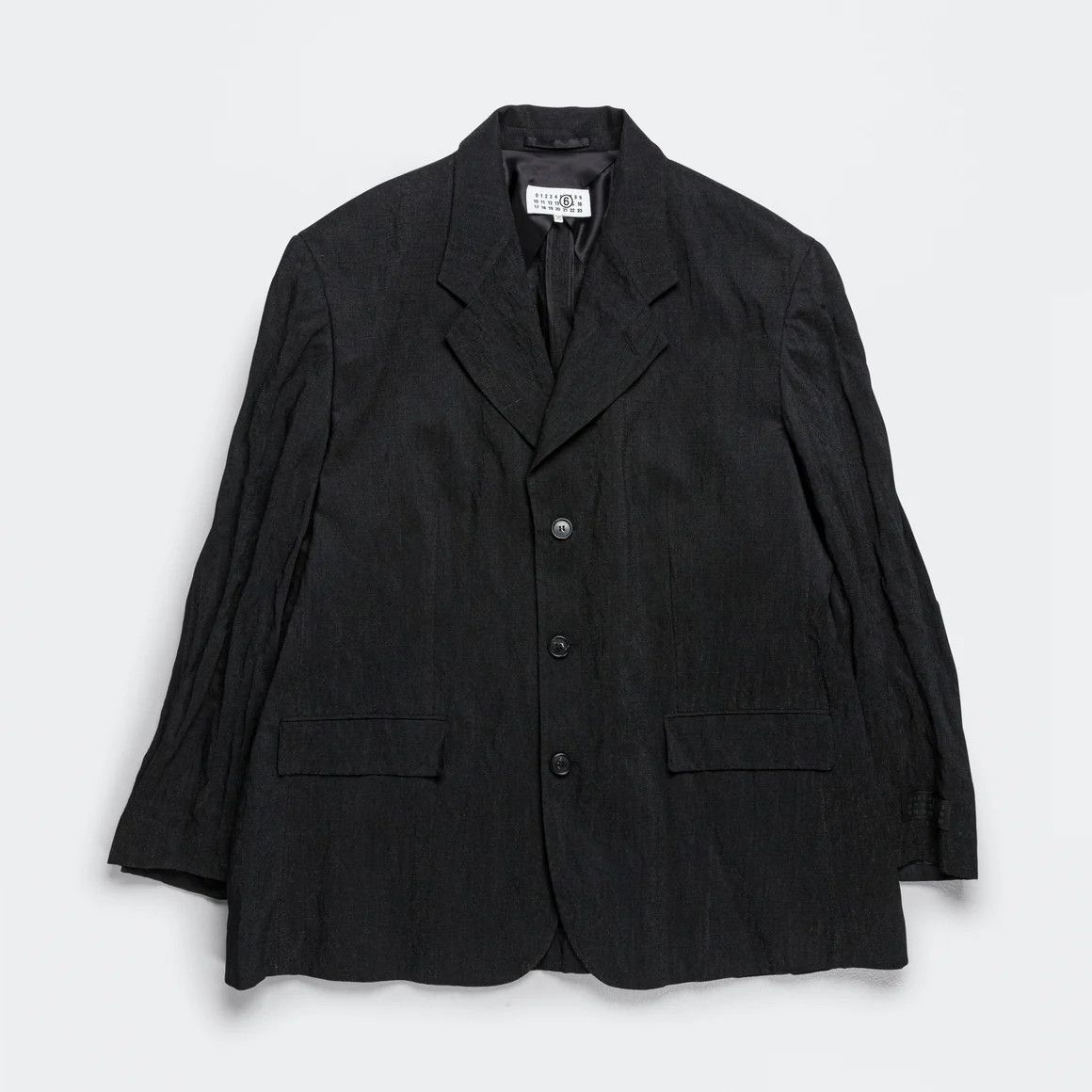 MM6 Metallic Crinkled Blazer Size US M / EU 48-50 / 2 - 1 Thumbnail