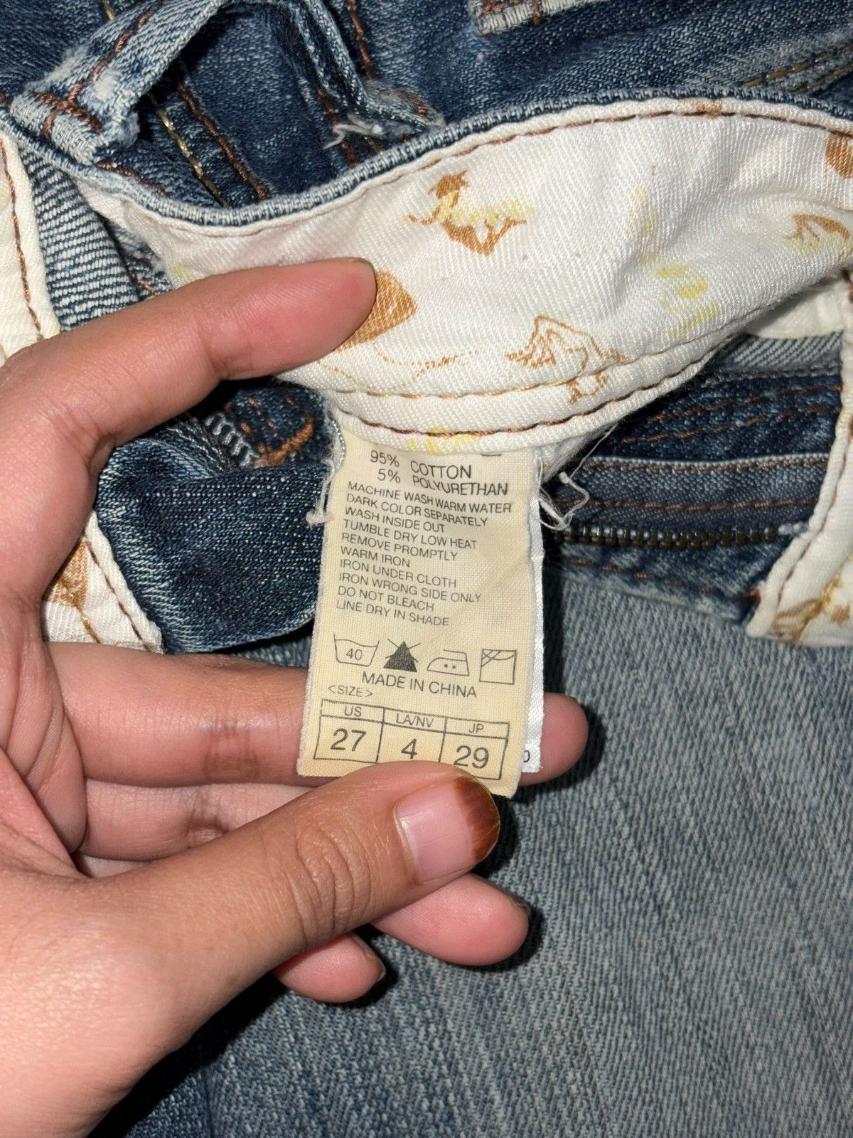 Hysteric Glamour Vintage Japanese Brand Distress Low Rise Flare Jeans Size 28" / US 6 / IT 42 - 5 Thumbnail