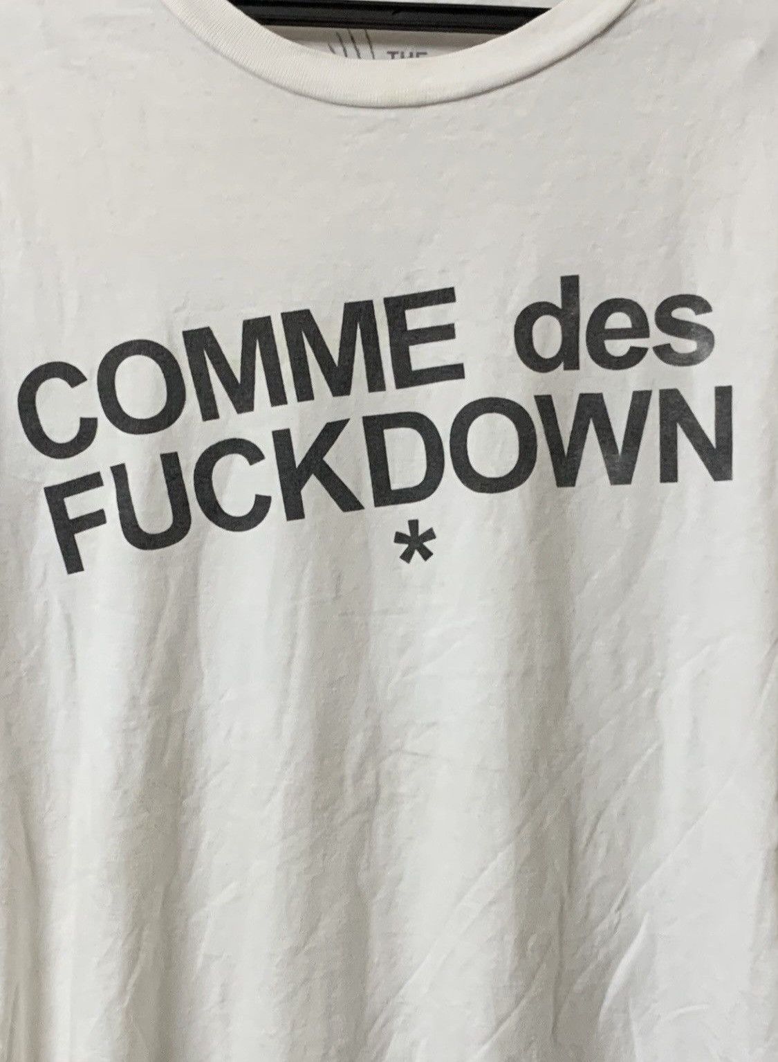 Comme Des Fuck Down Comme des fuckdown shirt white&black Size US M / EU 48-50 / 2 - 12 Thumbnail