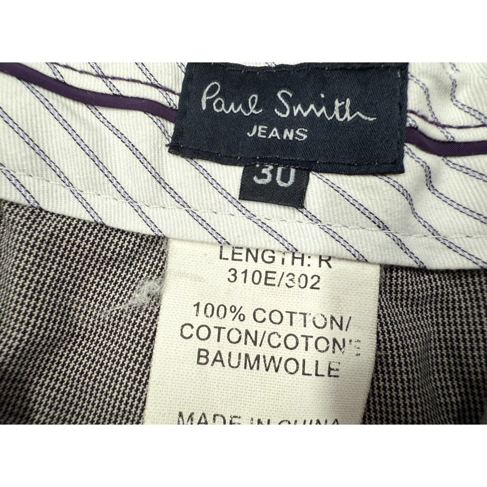 Paul Smith VINTAGE Paul Smith Pants Men 30 Chino Straight Flat Front Gray Cotton 90s Leisure Dress Size US 30 / EU 46 - 4 Thumbnail