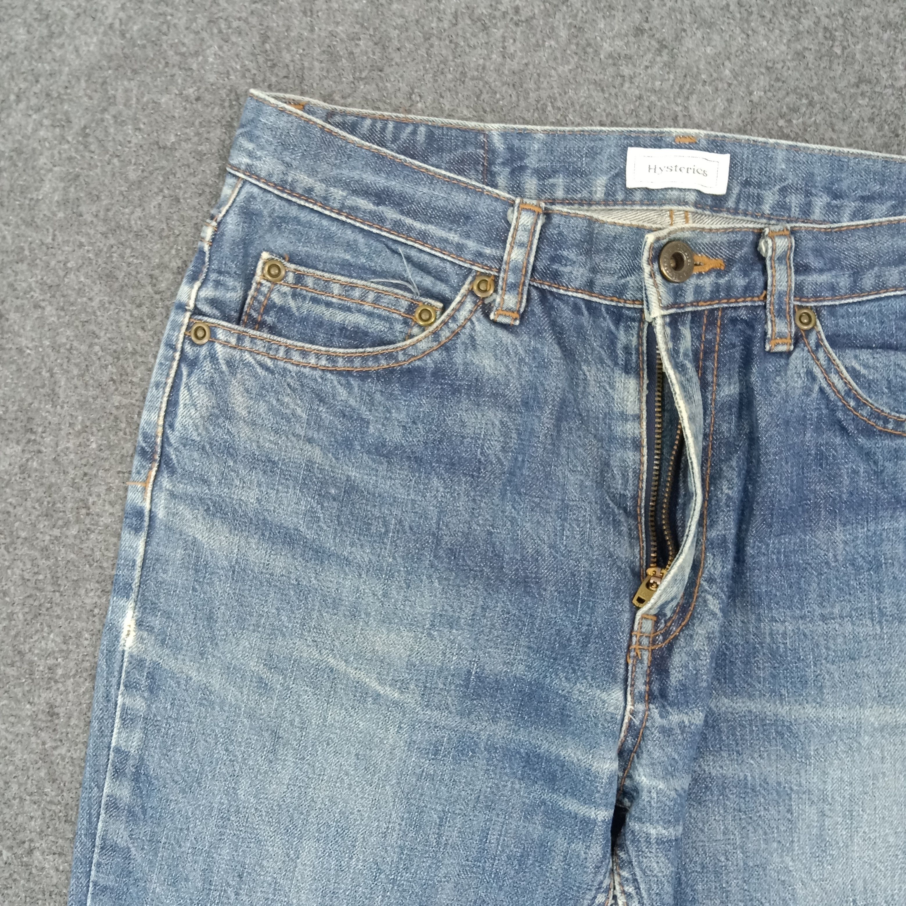 Hysteric Glamour Hysterics Raider Flare Custom Logo Jeans C265N8 Size US 29 - 6 Thumbnail