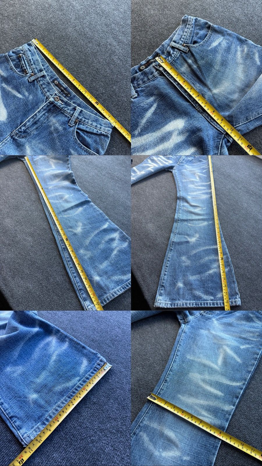 Japanese Brand Y2K Chilli Pepper Archive Flare Jeans Acid Wash Y2K Bootcut Size 30" / US 8 / IT 44 - 20 Thumbnail