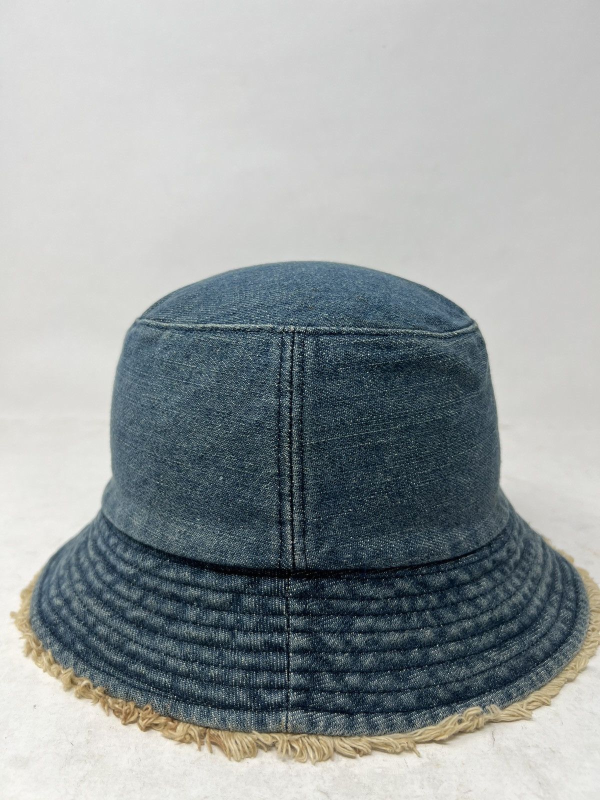 Japanese Brand U.G.I.Z Frayed Distressed Japan Brown Strap Bucket Hat Cap Size ONE SIZE - 3 Thumbnail