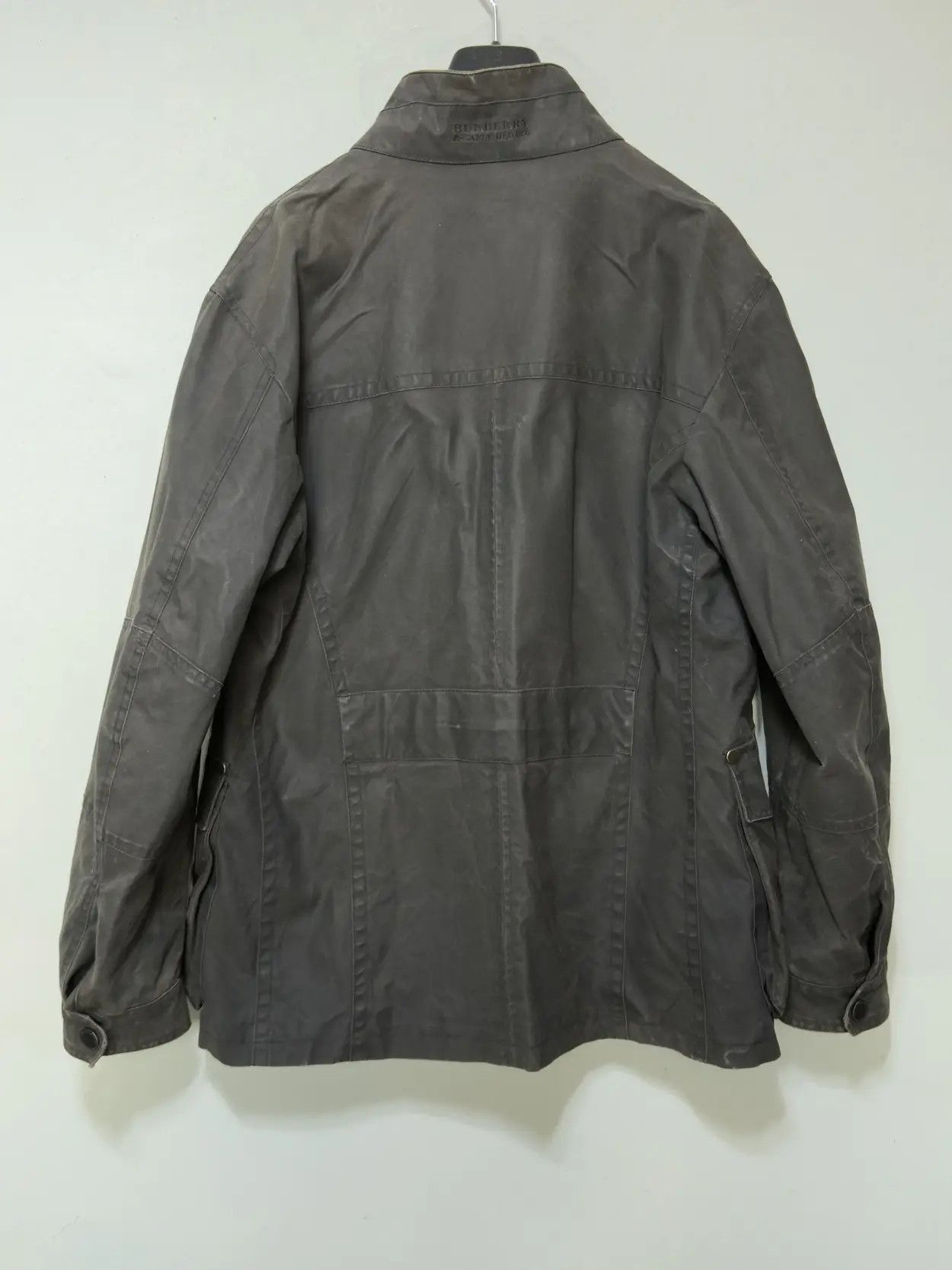 Burberry 🔥 burberry rare biker down jacket waxed novacheck size L Size US L / EU 52-54 / 3 - 8 Thumbnail