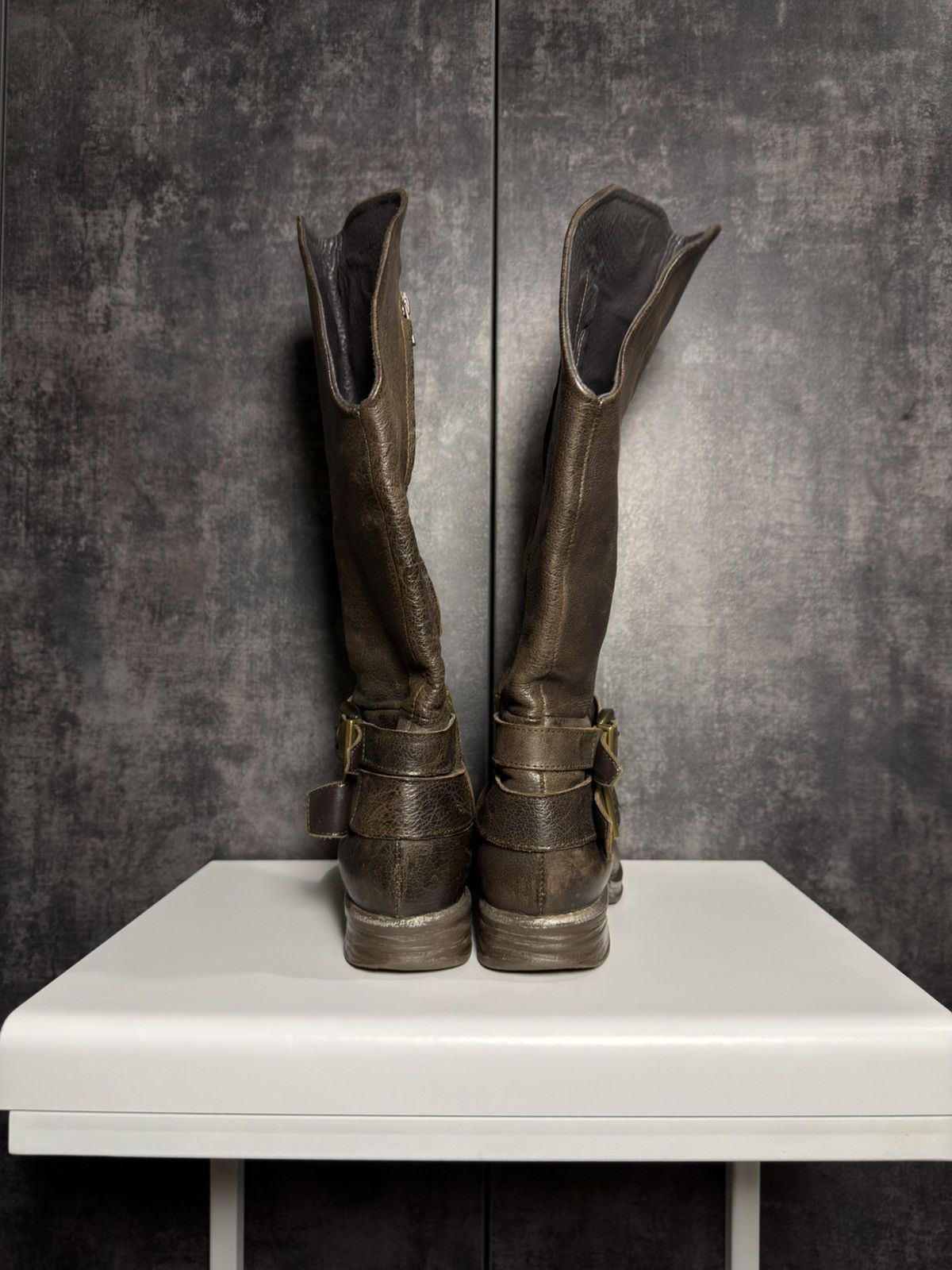 Vintage Vintage Leather Boots AS98 Guidi Balenciaga Dirk Owens Yohji Size US 8 / IT 38 - 13 Thumbnail