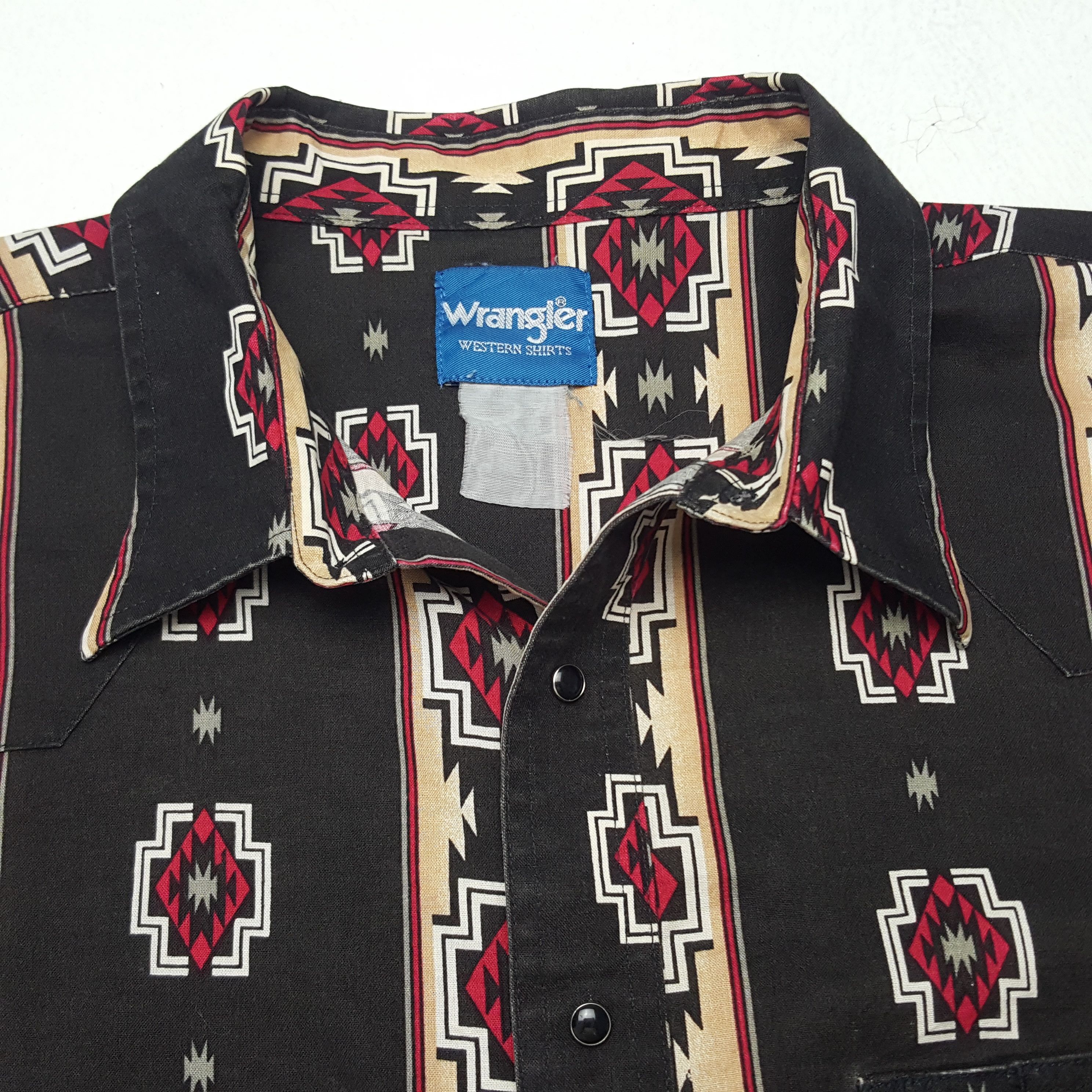 Vintage × Wrangler Vintage Wrangler American Retro Shirt Button Up Size US XXL / EU 58 / 5 - 4 Thumbnail