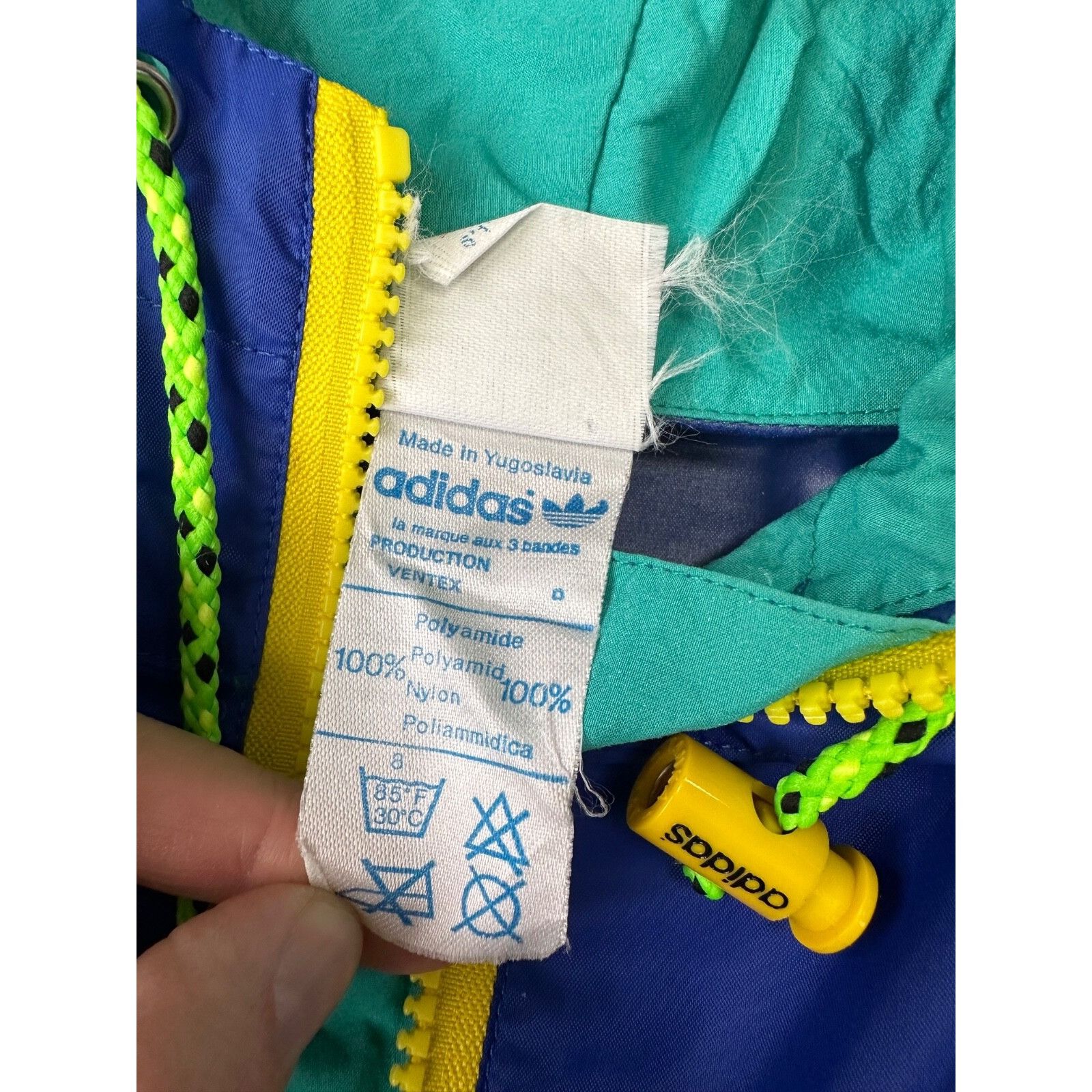 Adidas VTG Adidas Ventex Yugoslavia New Bound Rare Anorak Jacket Size US L / EU 52-54 / 3 - 7 Thumbnail