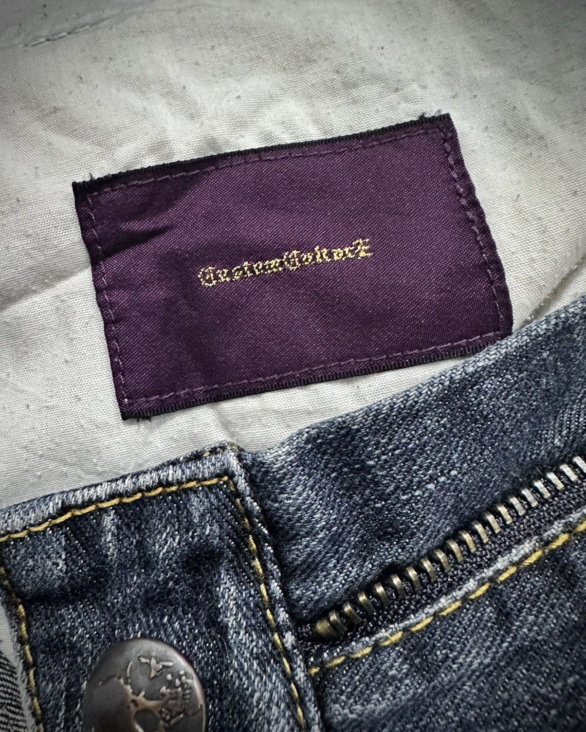 Japanese Brand Custom Culture Studded Flare Denim Jeans Lgb Style Size US 30 / EU 46 - 9 Thumbnail