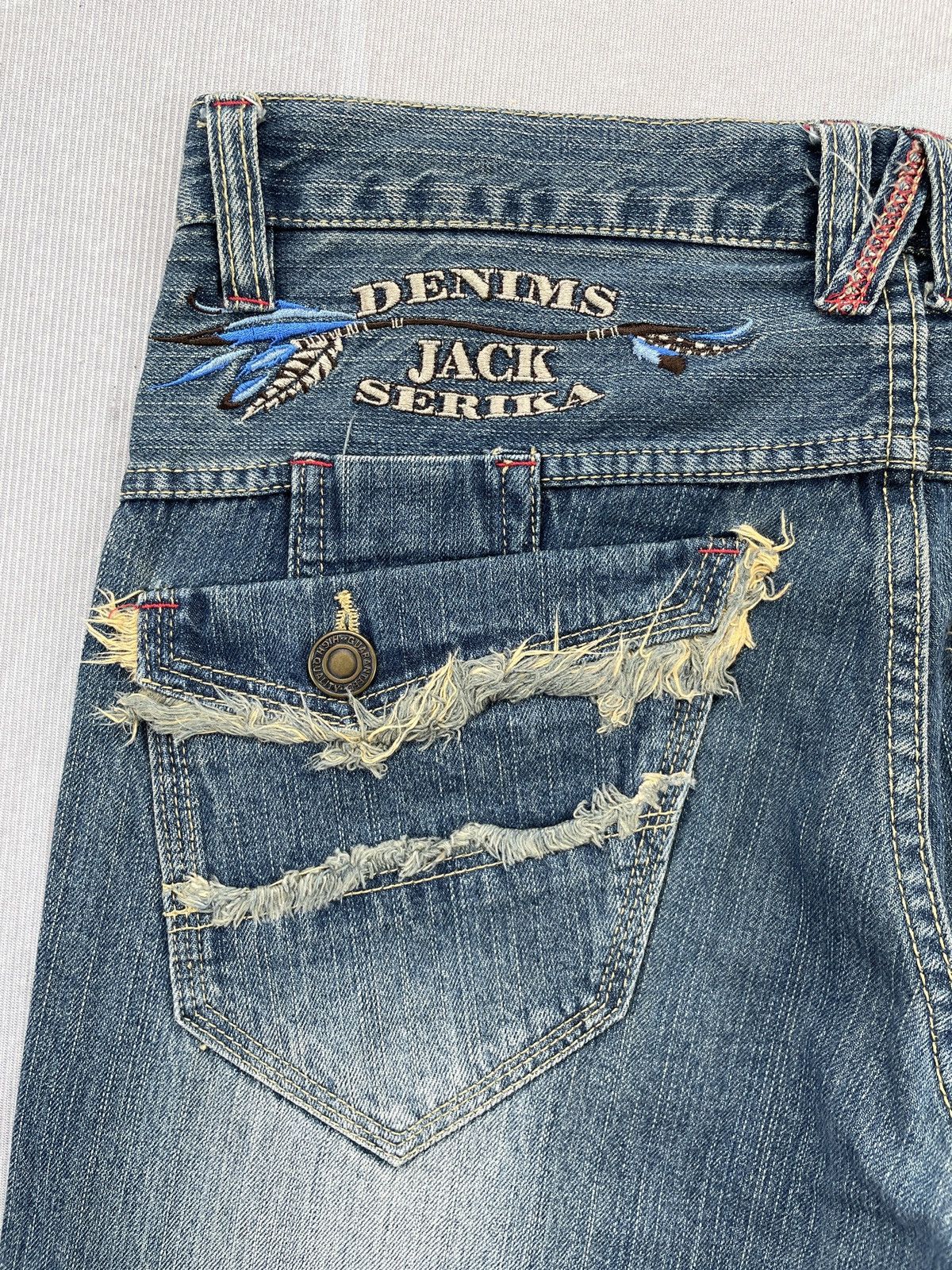 Designer × If Six Was Nine × Le Grande Bleu (L.G.B.) Jack Serika Denims (LG159) Size US 34 / EU 50 - 8 Thumbnail