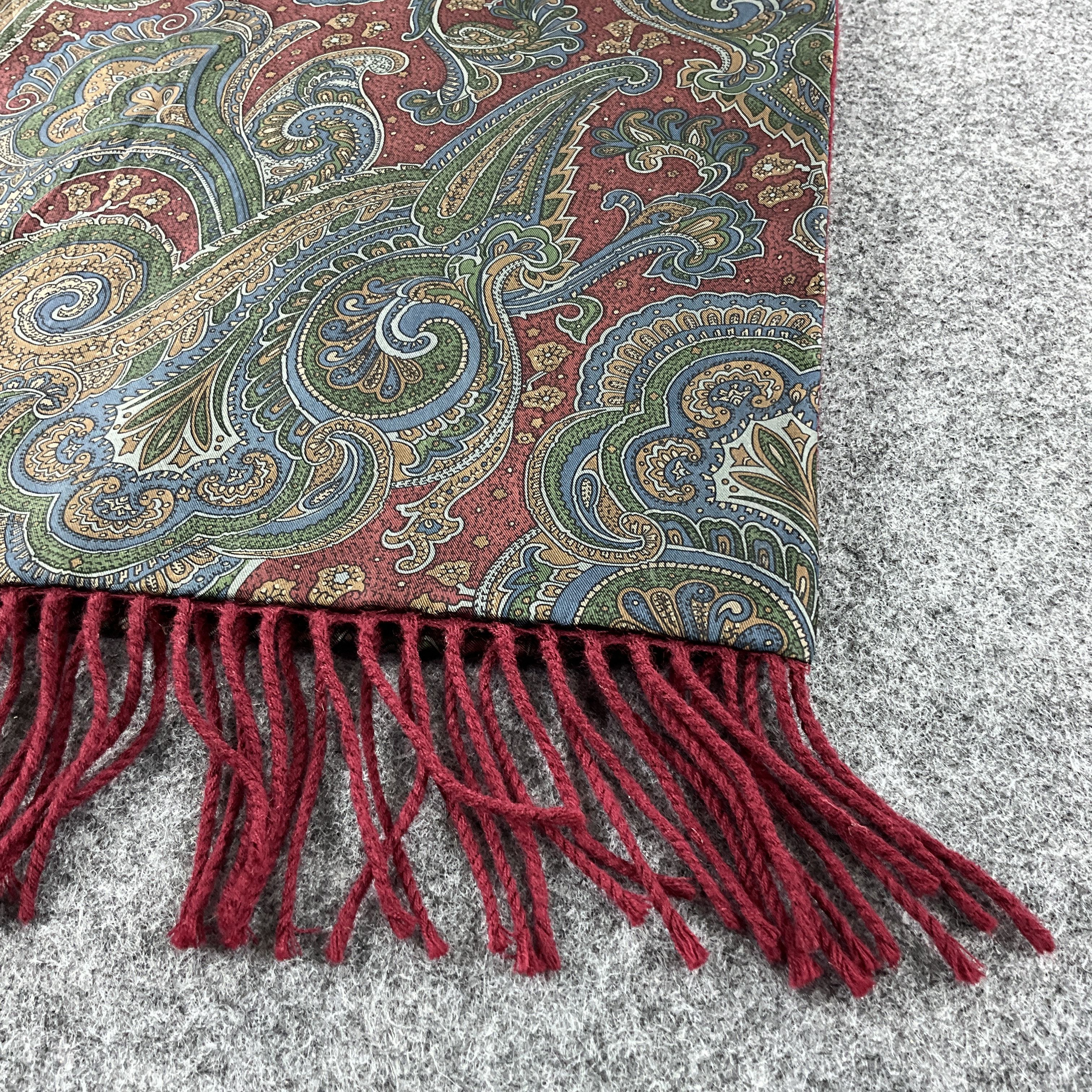 Vintage Kinloch Anderson Paisley Scarf / Muffler / Neckwear T1241 Size ONE SIZE - 6 Thumbnail