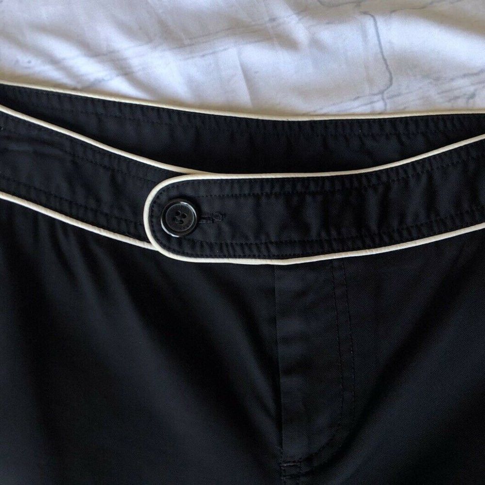 Mexx Mexx Black Pants Beige Trim Straight Leg Size 6 Size 28" / US 6 / IT 42 - 8 Thumbnail
