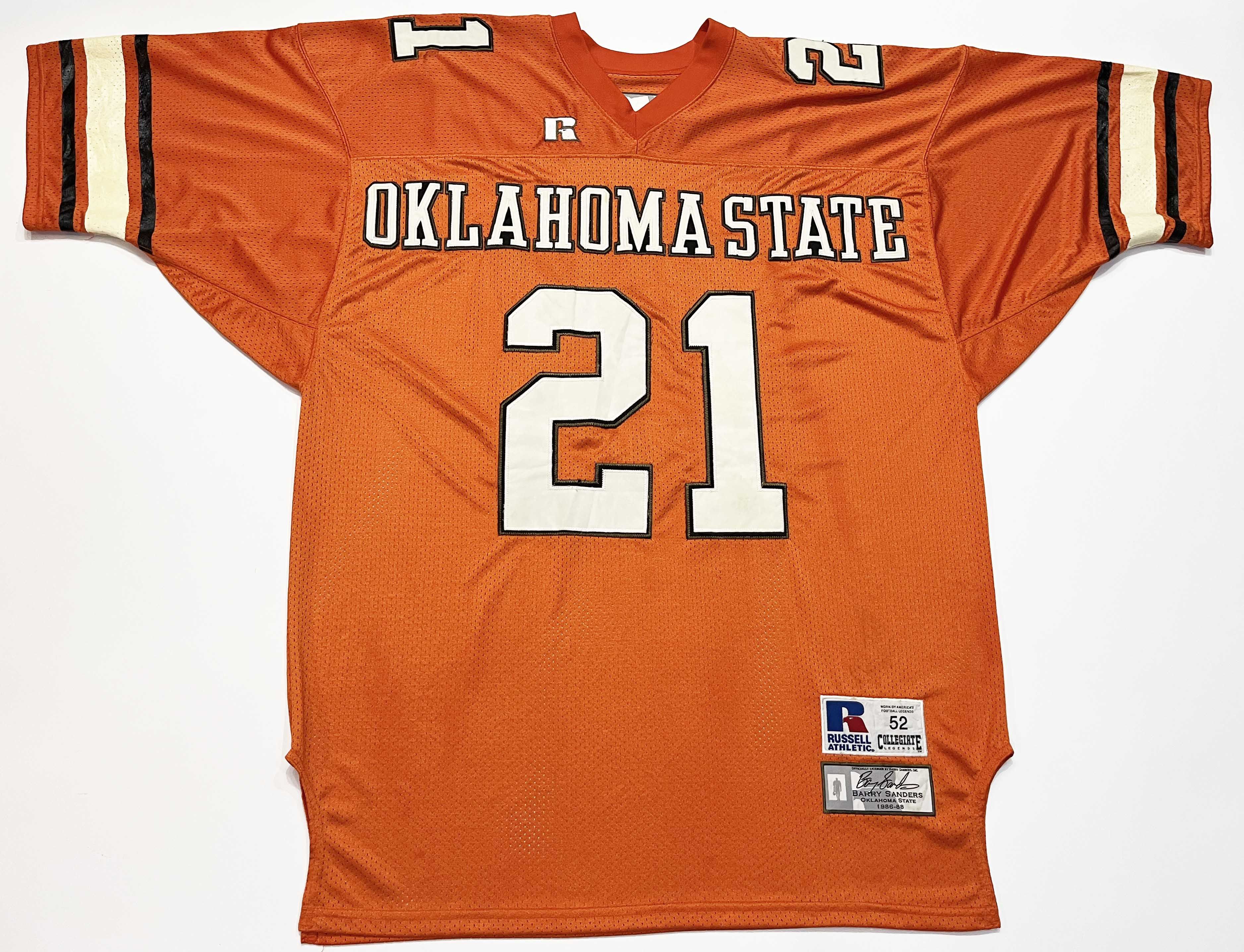 Russell Athletic Russell Collegiate Legends Oklahoma State SANDERS #21 Jersey Size US XL / EU 56 / 4 - 1 Thumbnail
