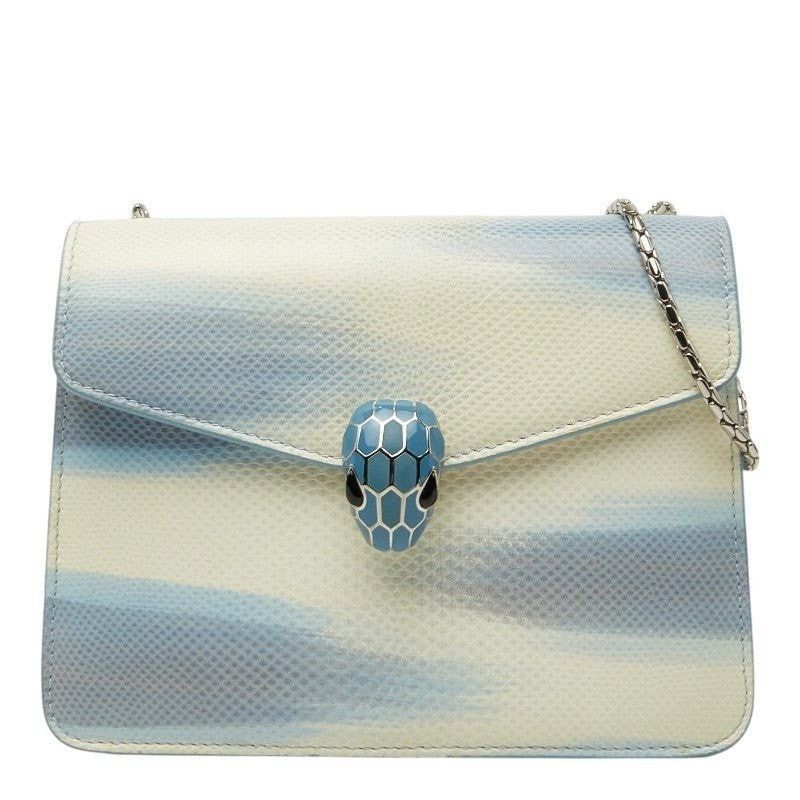 Bvlgari Bvlgari Leather Serpenti Forever Chain Shoulder Bag Ivory Size ONE SIZE - 1 Thumbnail