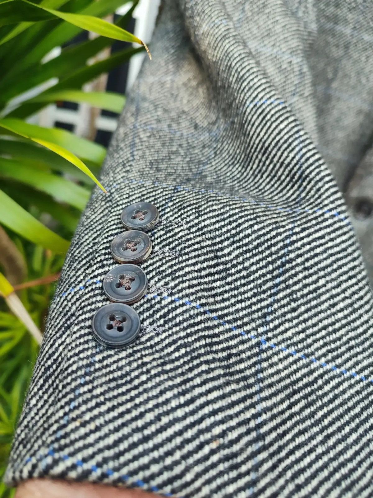 Burberry Burberry London Glen Plaid Wool Blazer Vintage 90s, Size 40R Size 40R - 11 Thumbnail