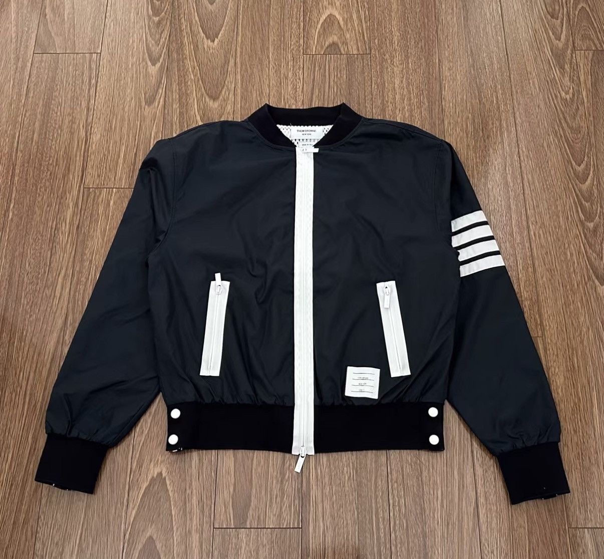 Thom Browne Thom Browne NYLON Nylon zip-up jacket Size US L / EU 52-54 / 3 - 1 Thumbnail
